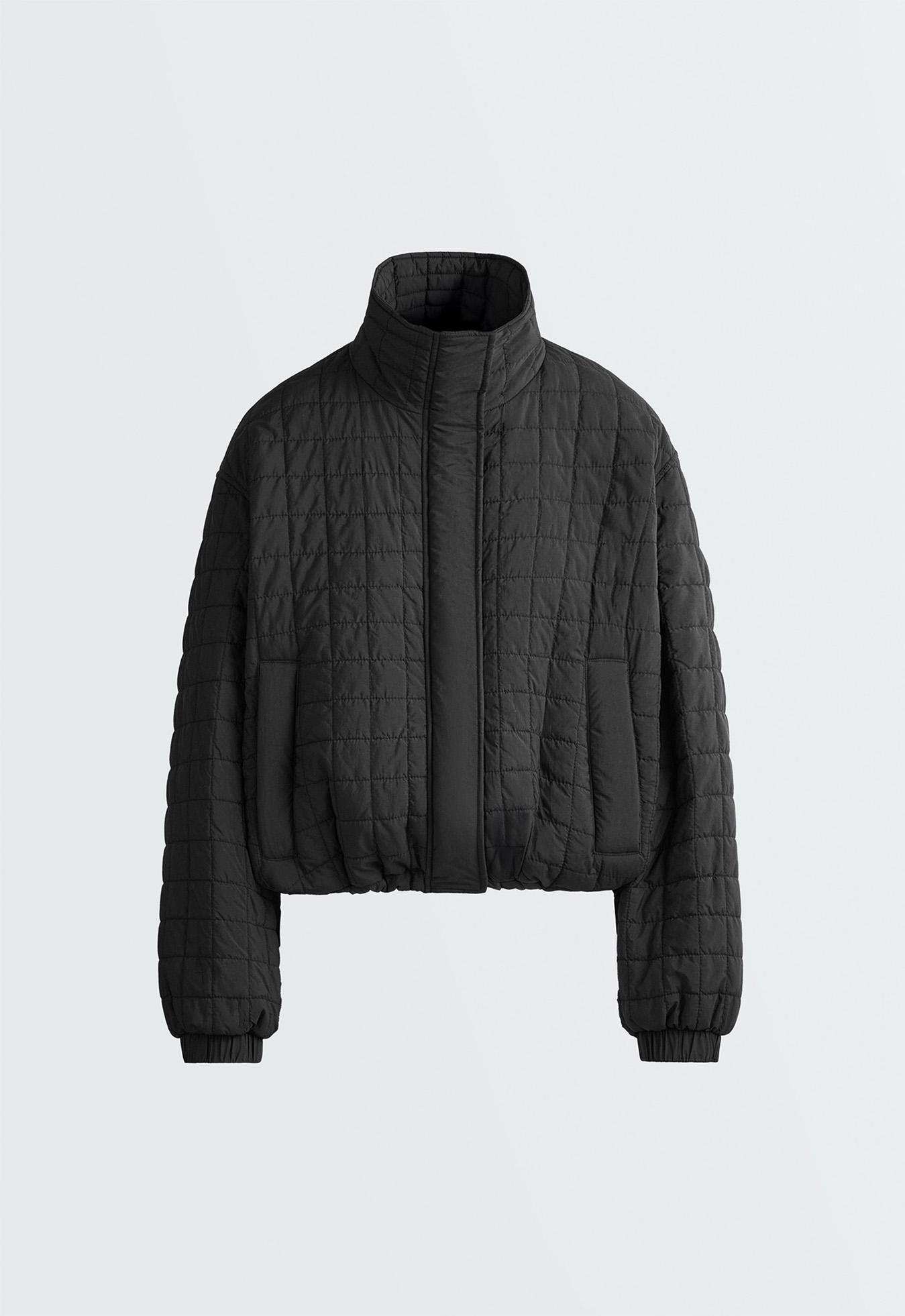 Short FELLEX® AEROGEL padded jacket — BLACK