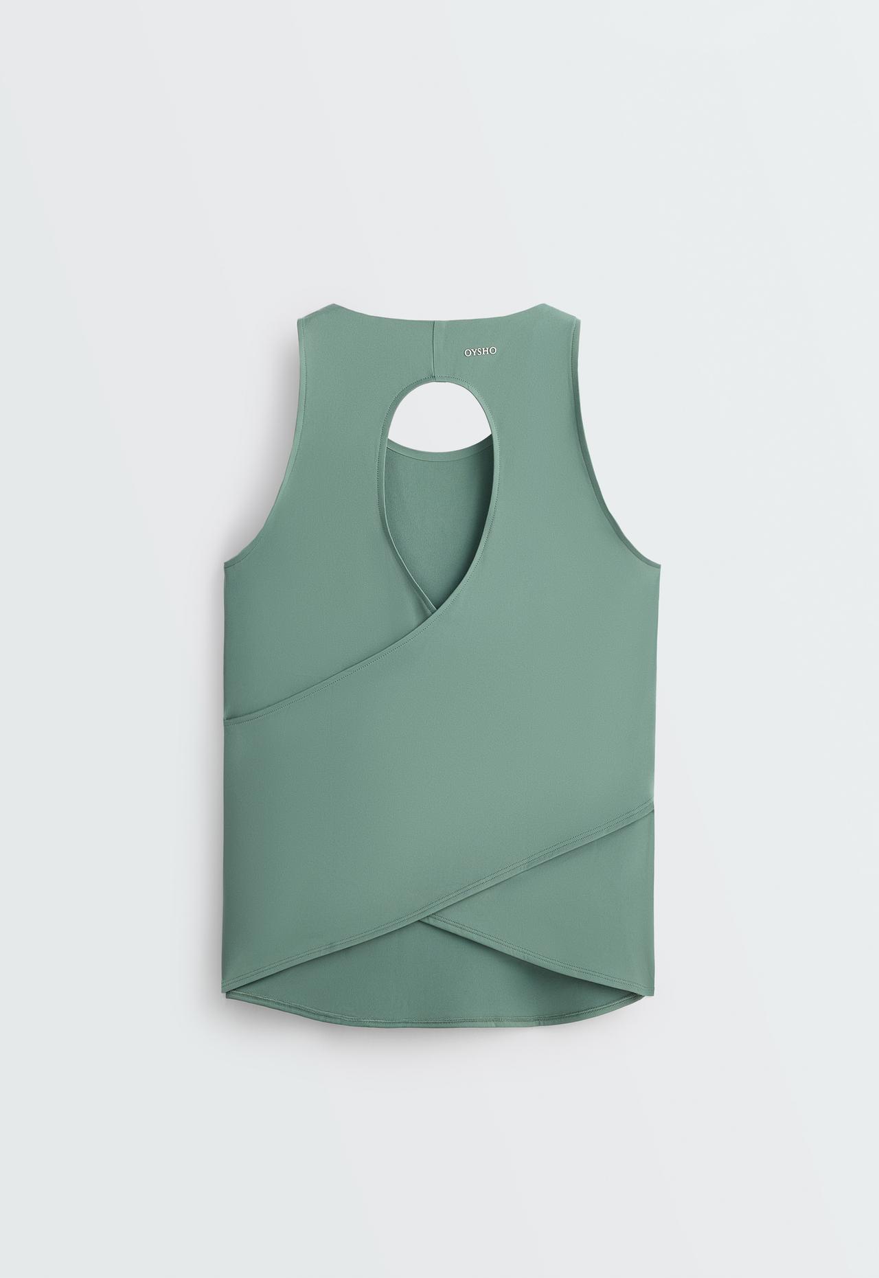 Comfortlux cross-back T-shirt — GREEN