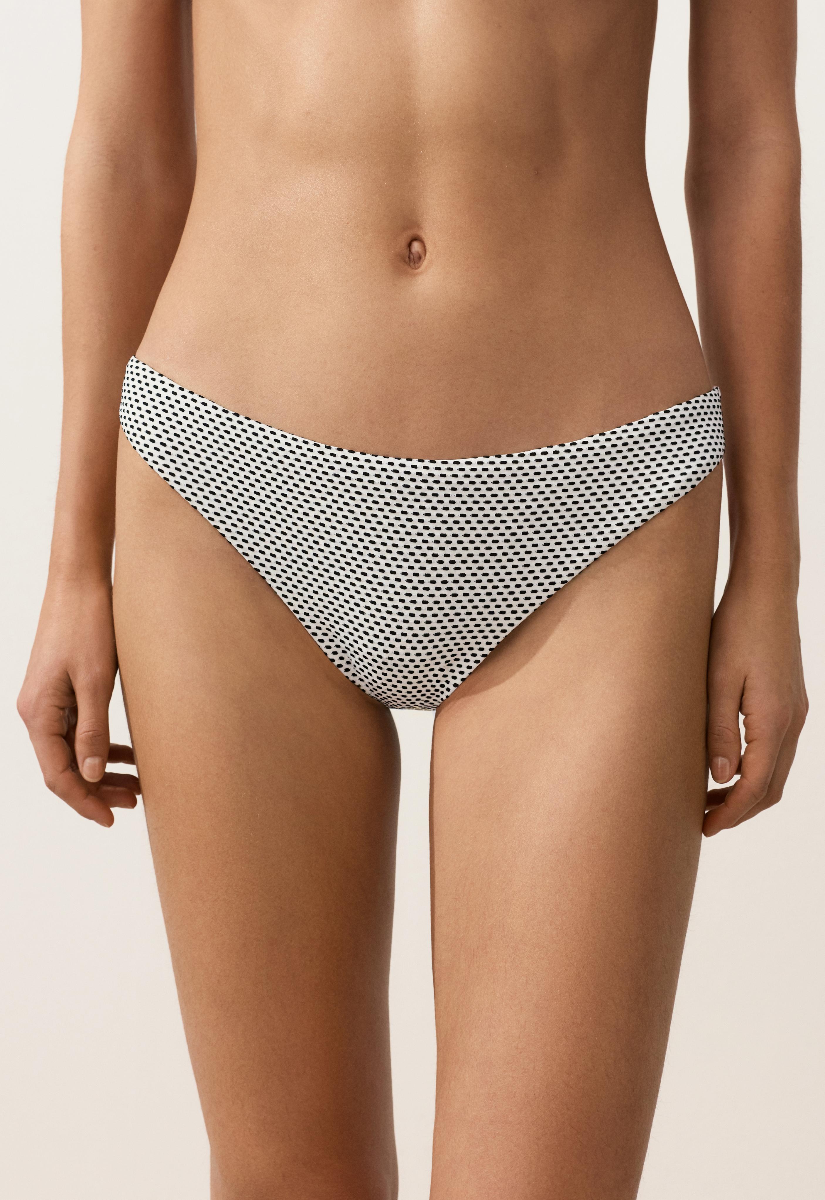 Jacquard polka dot classic bikini briefs - Sale