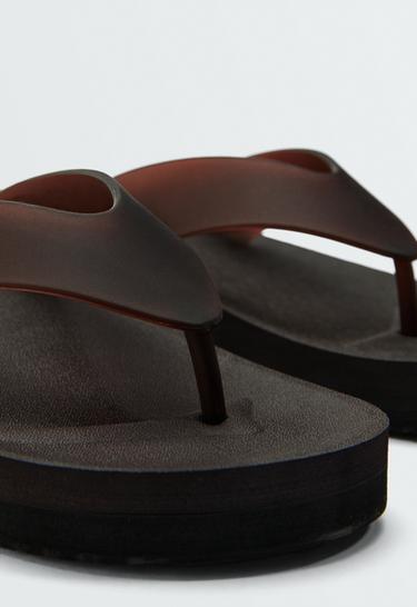 Platform beachwear sandals — BROWN 8