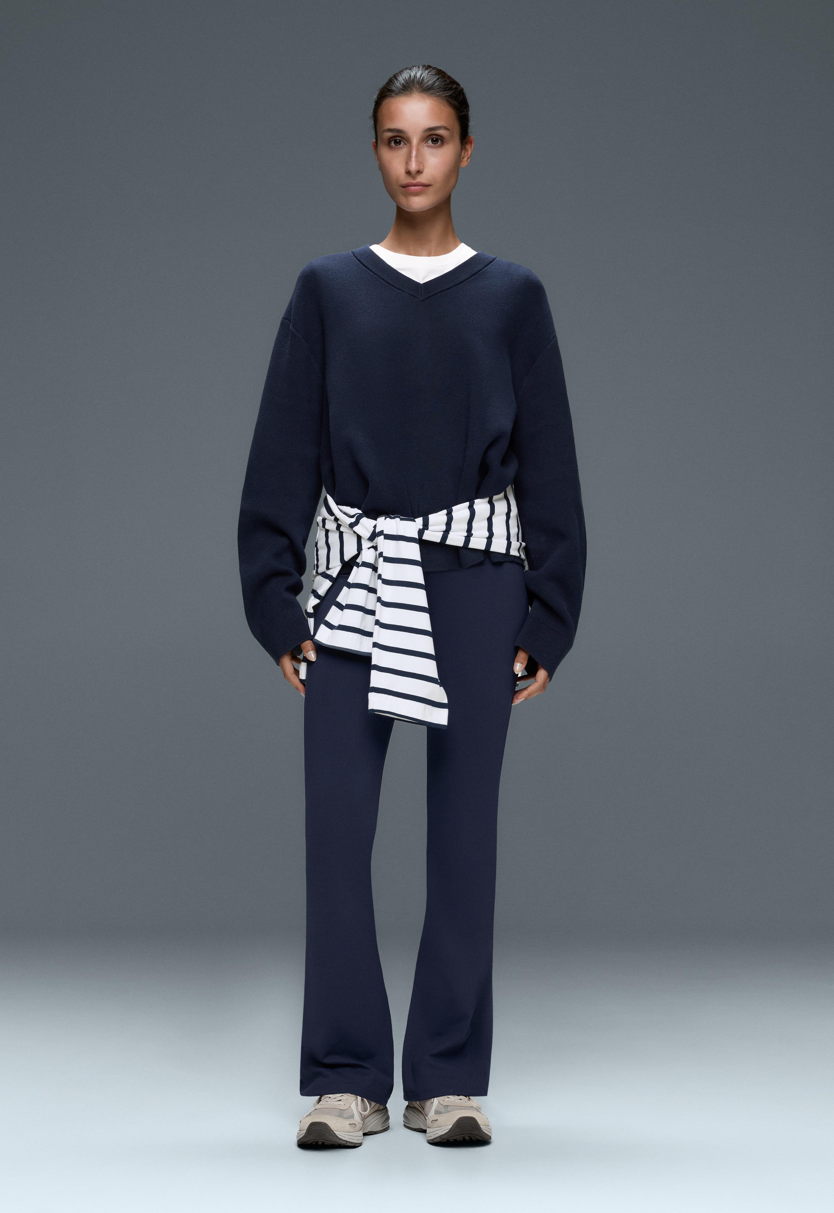 High-rise Comfortlux flare trousers