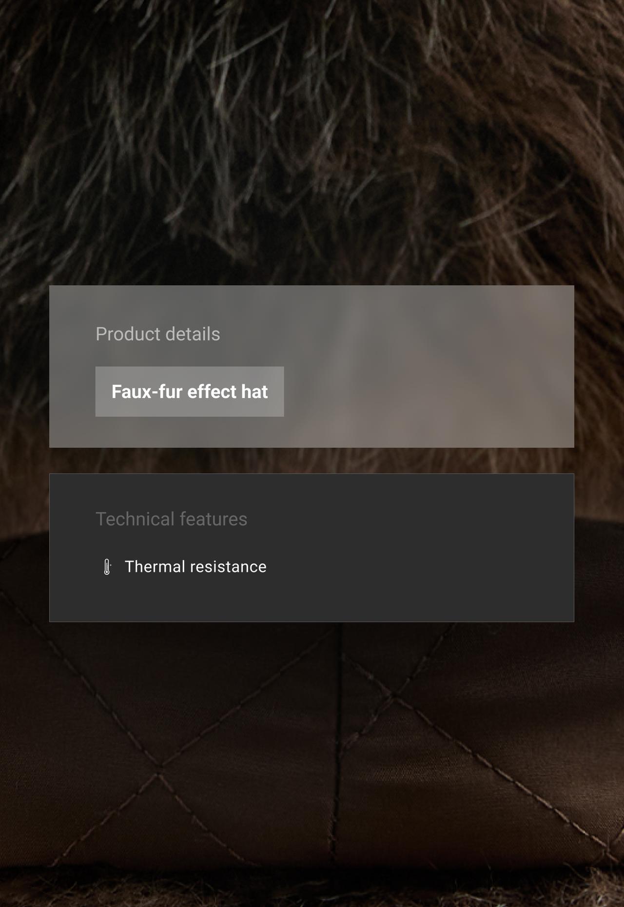 Faux-fur effect hat — TAUPE