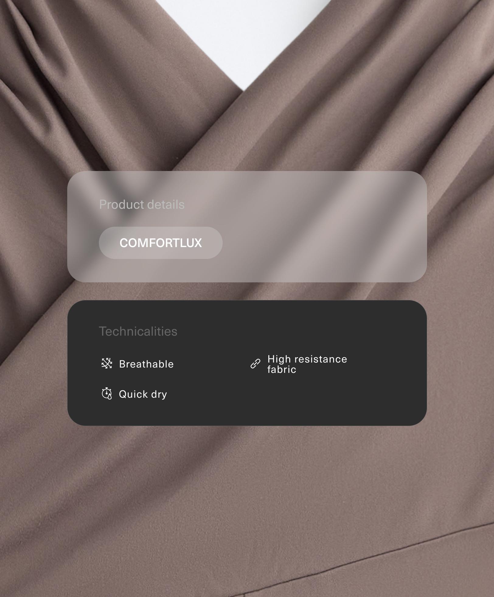 Comfortlux crossover short jumpsuit Comfortlux crossover short jumpsuit