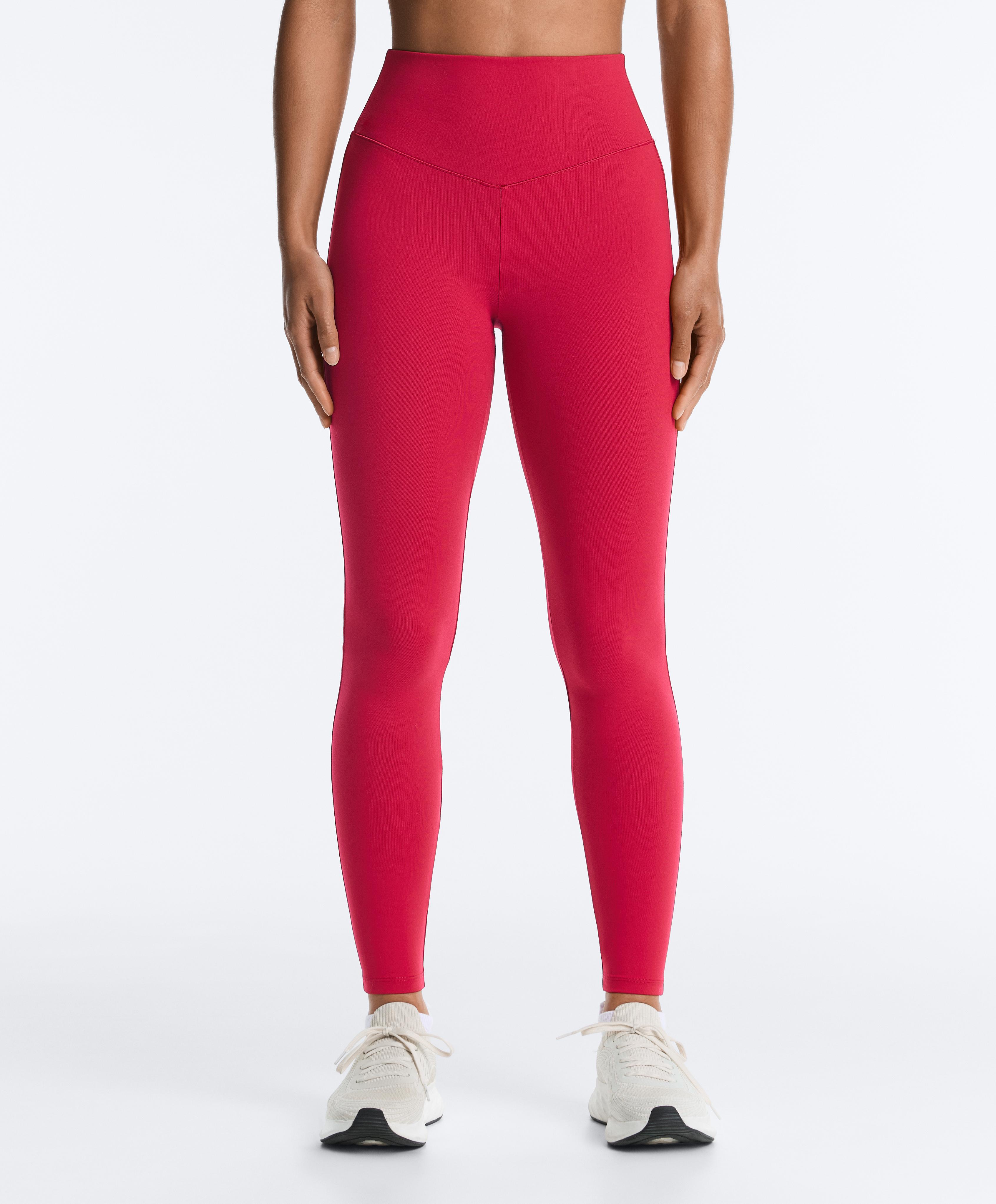 Evermove high-rise ankle-length leggings — RED