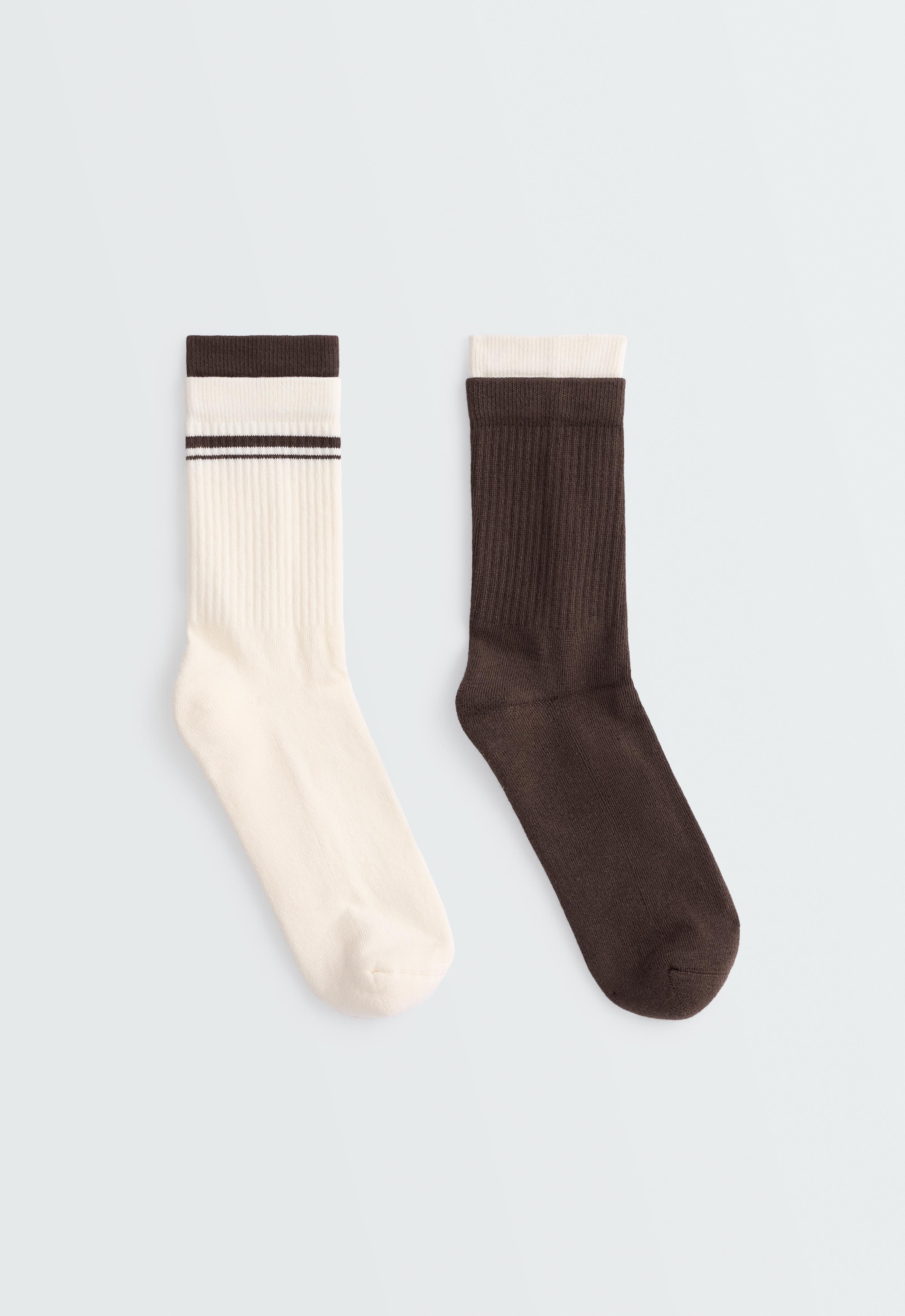 2 pairs of cotton blend classic socks