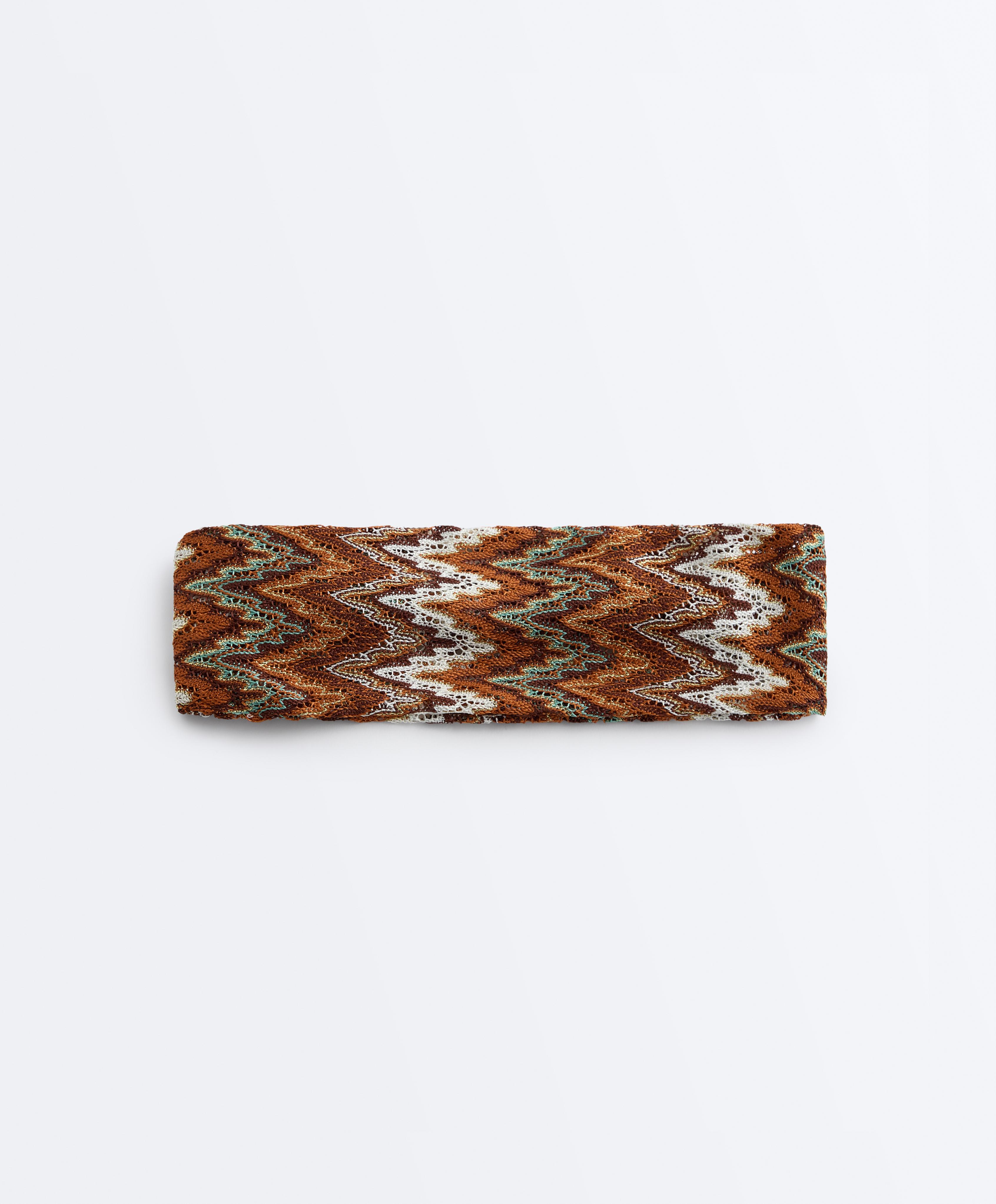 Herringbone headband — BEIGE