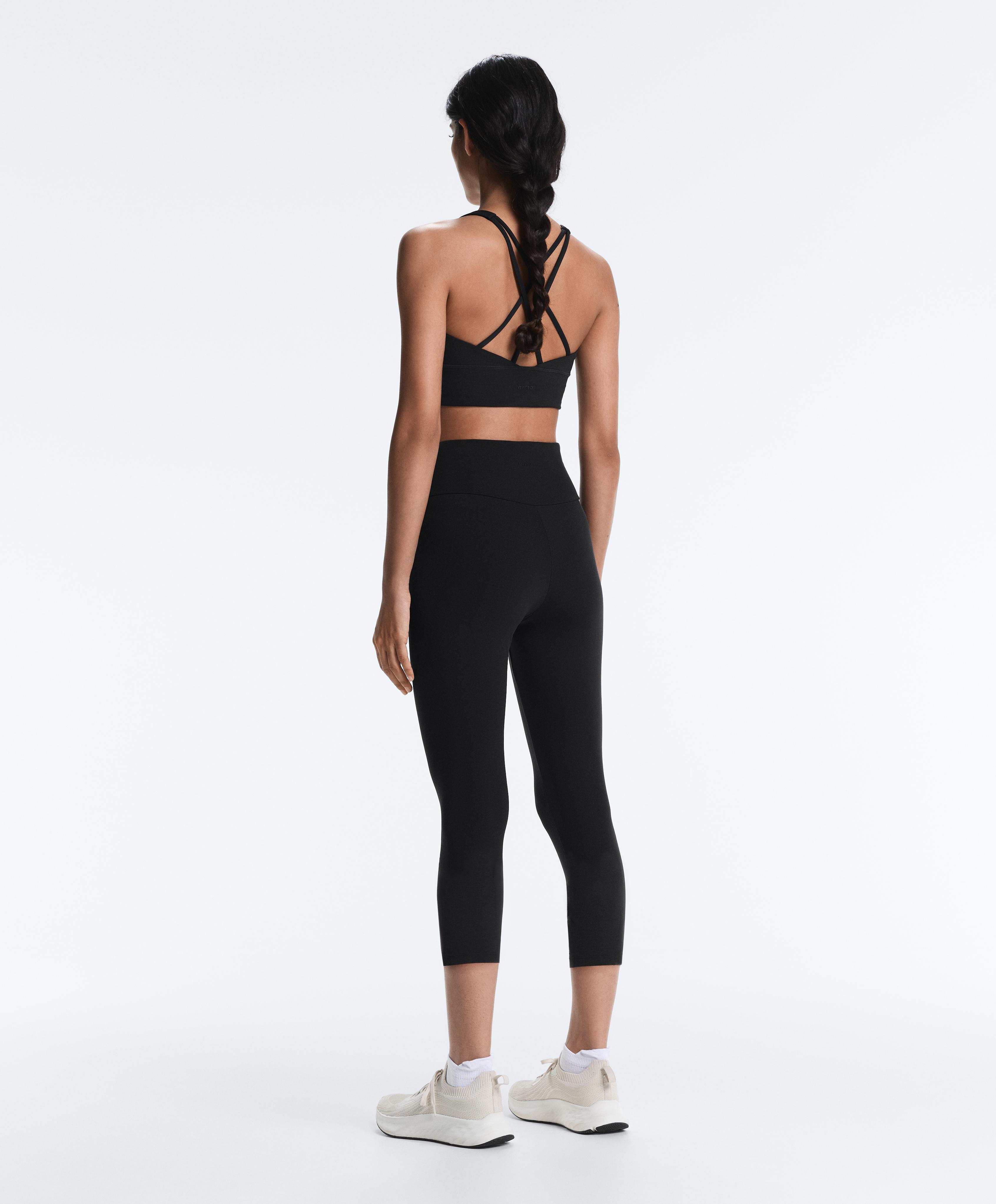 Comfortlux super-high-rise 50cm capri leggings — BLACK