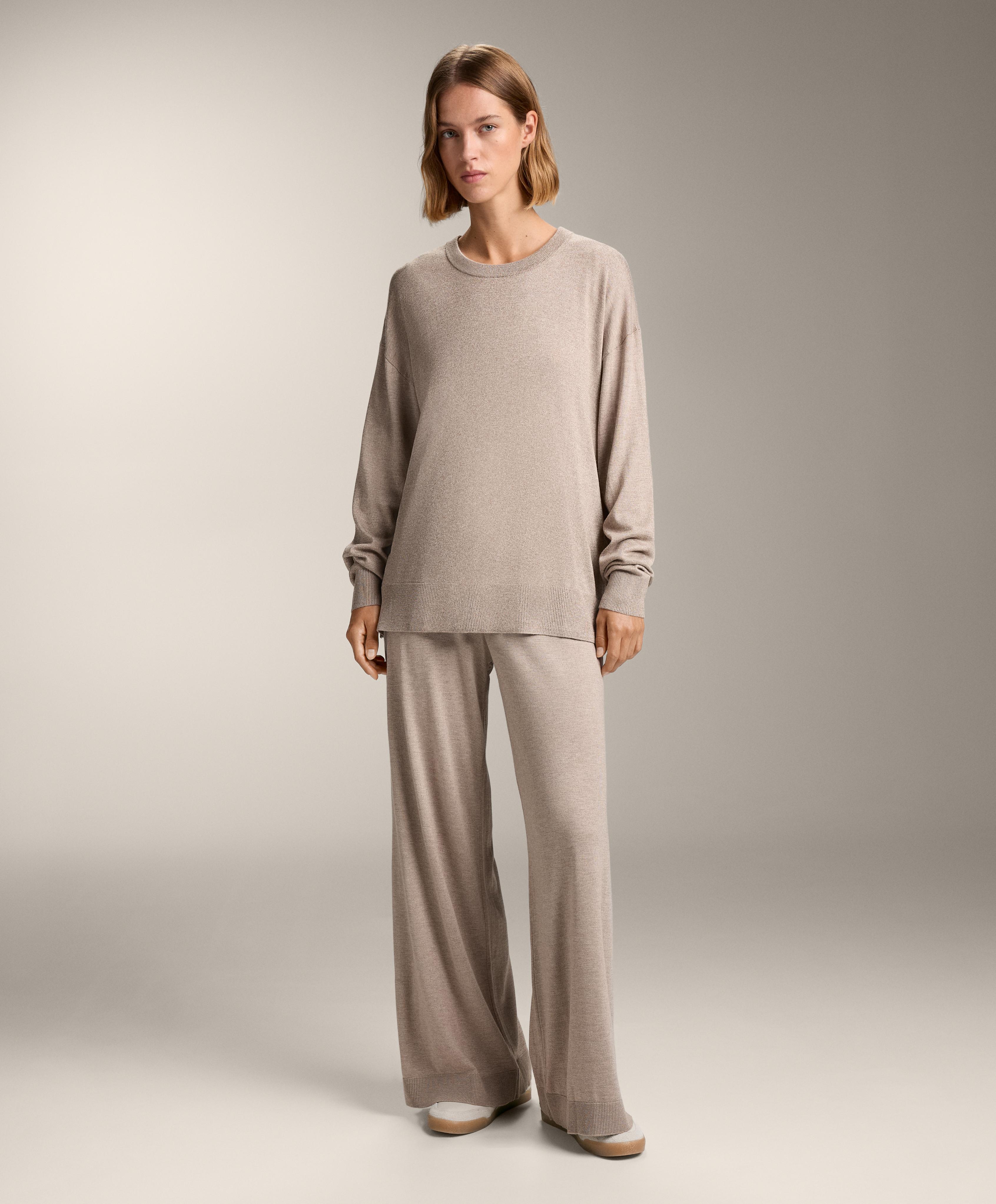 Round neck knit jumper 10% cashmere - Sale Round neck knit jumper 10% cashmere - Sale