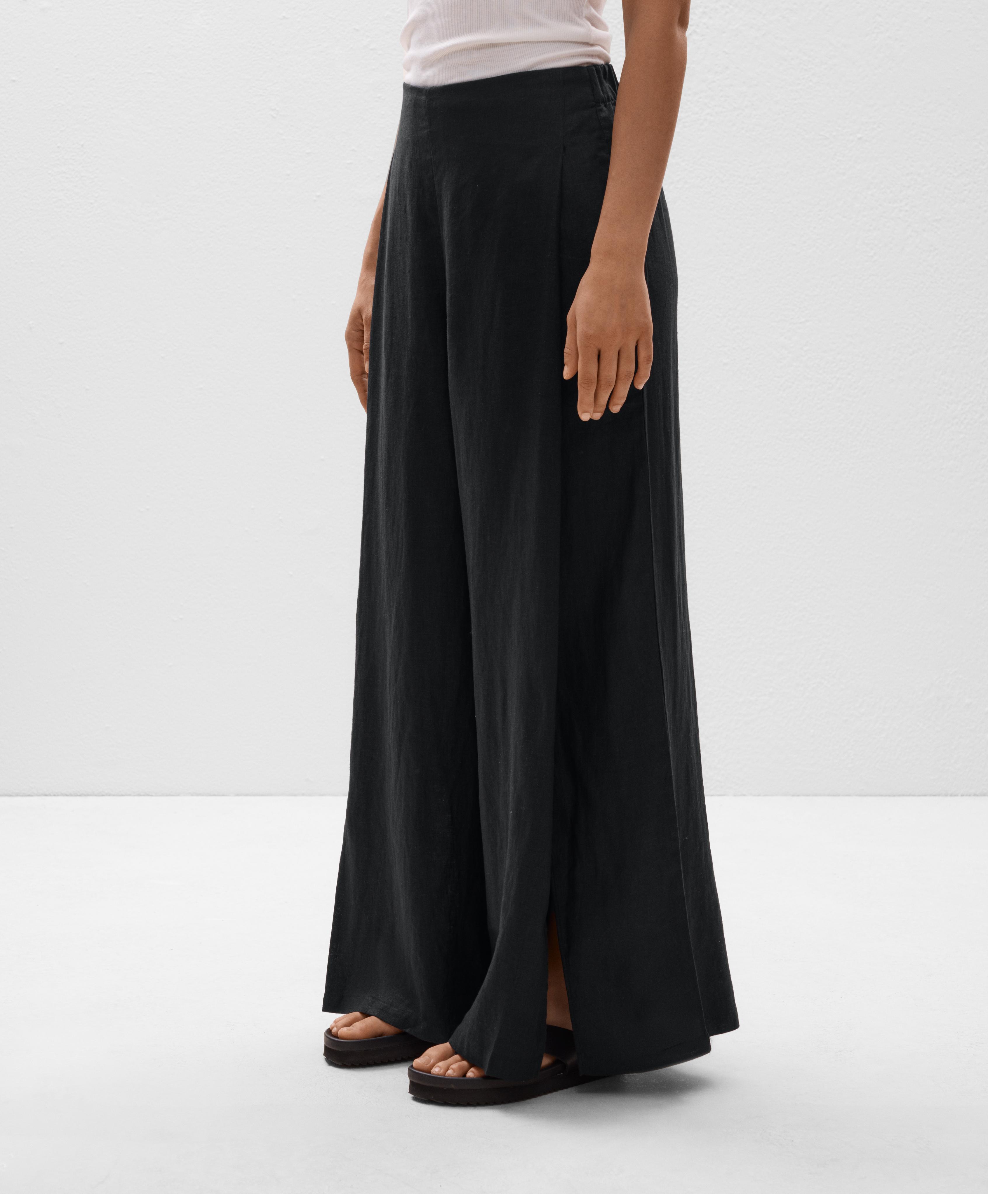 Wide leg split trousers 100% linen Wide leg split trousers 100% linen