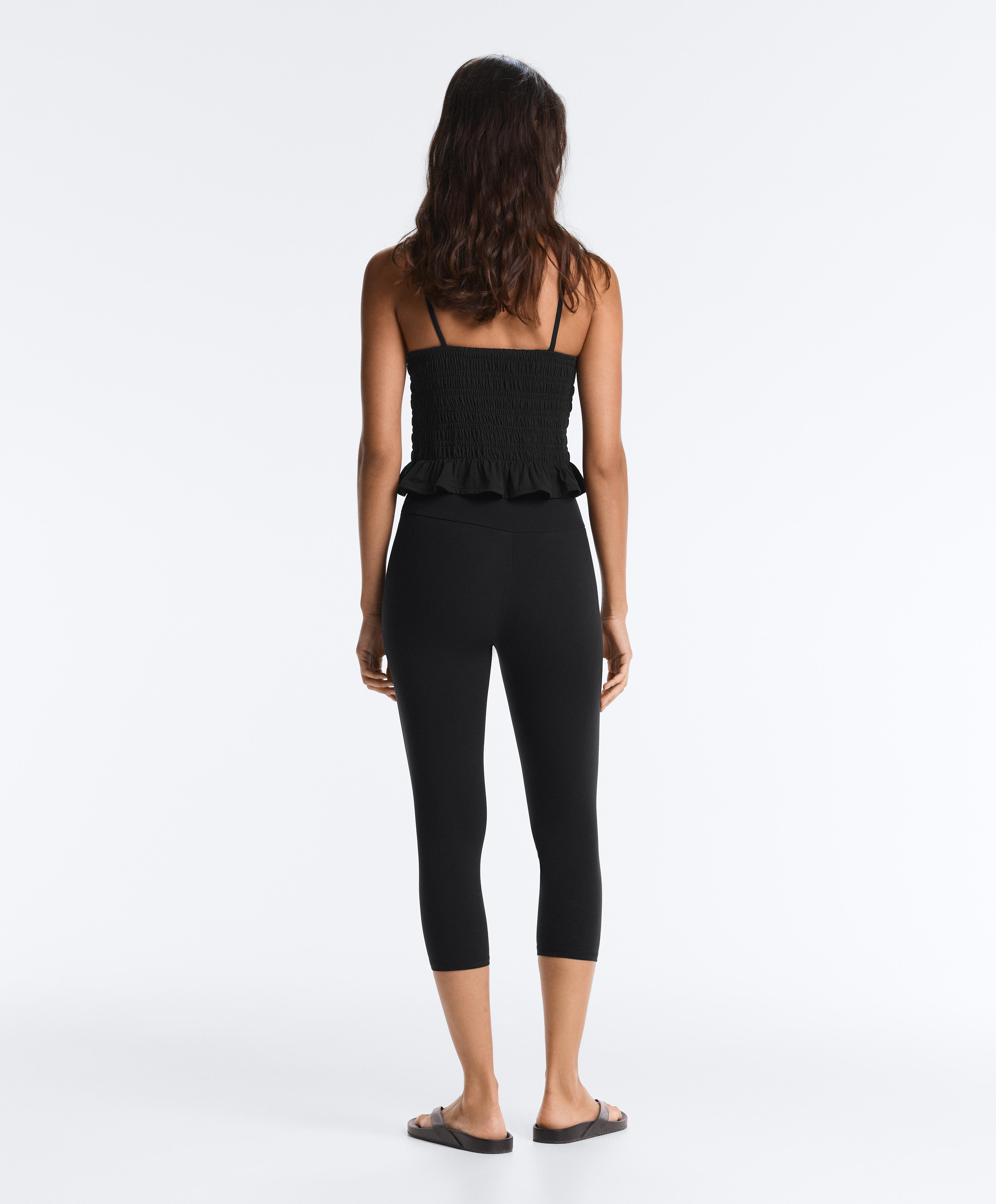 Comfortlux smock tank top — BLACK