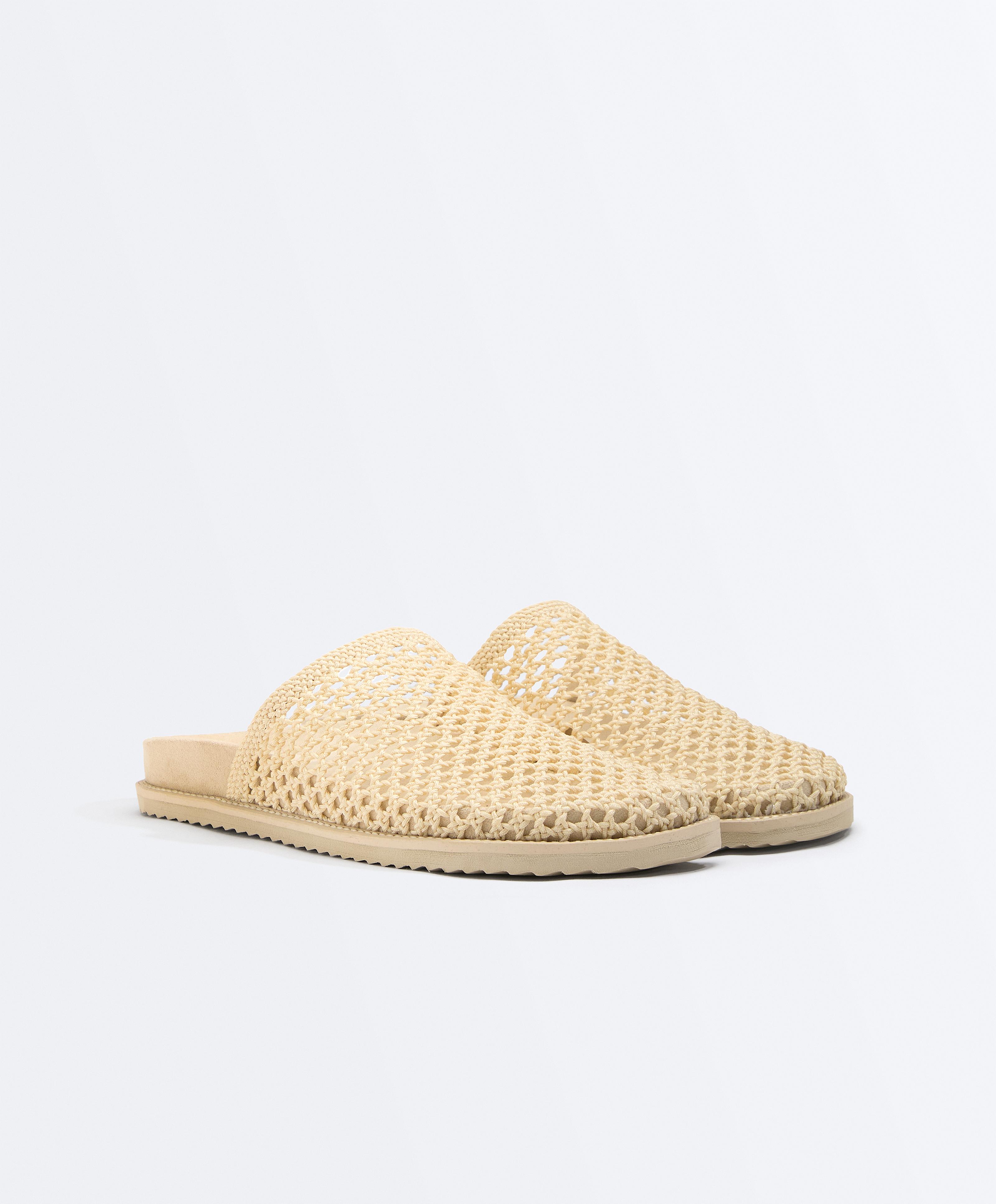 Braided clogs — ECRU