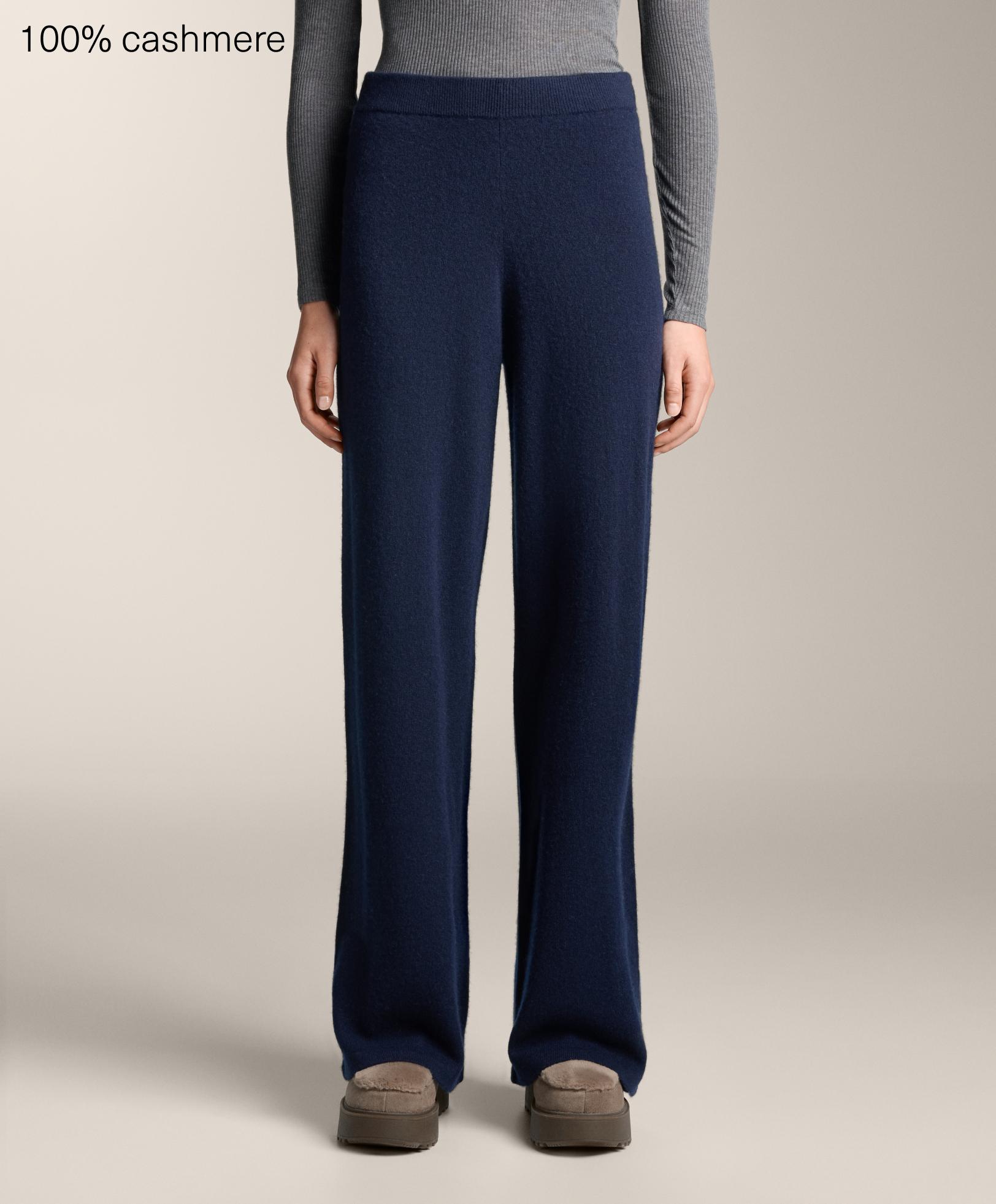 Straight leg 100% cashmere trousers Straight leg 100% cashmere trousers