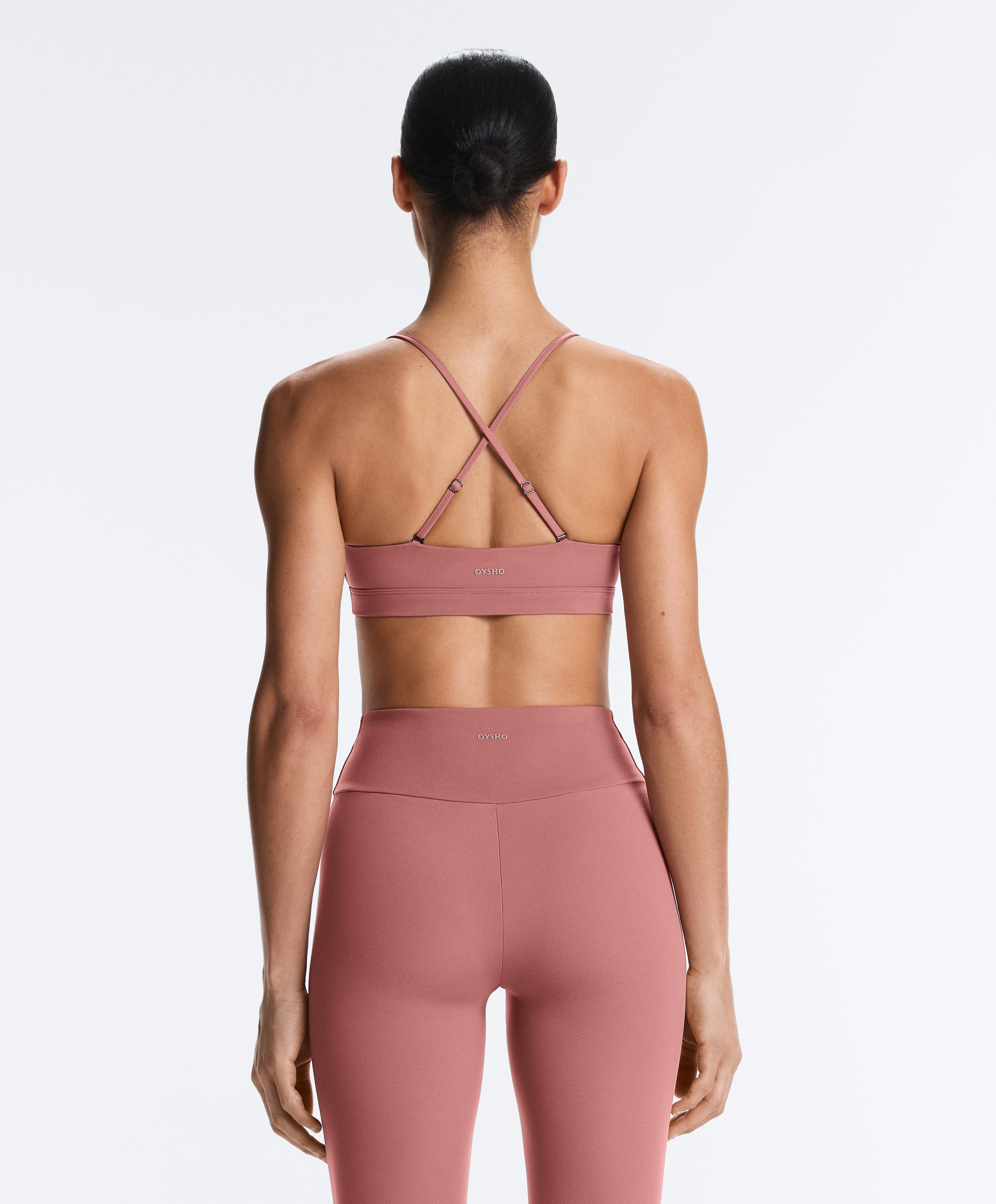 Light-support Comfortlux crossover-strap sports bra