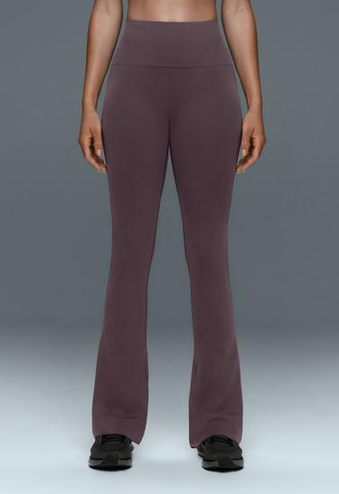 Perfect-adapt high-rise flare trousers — Purplish brown 3