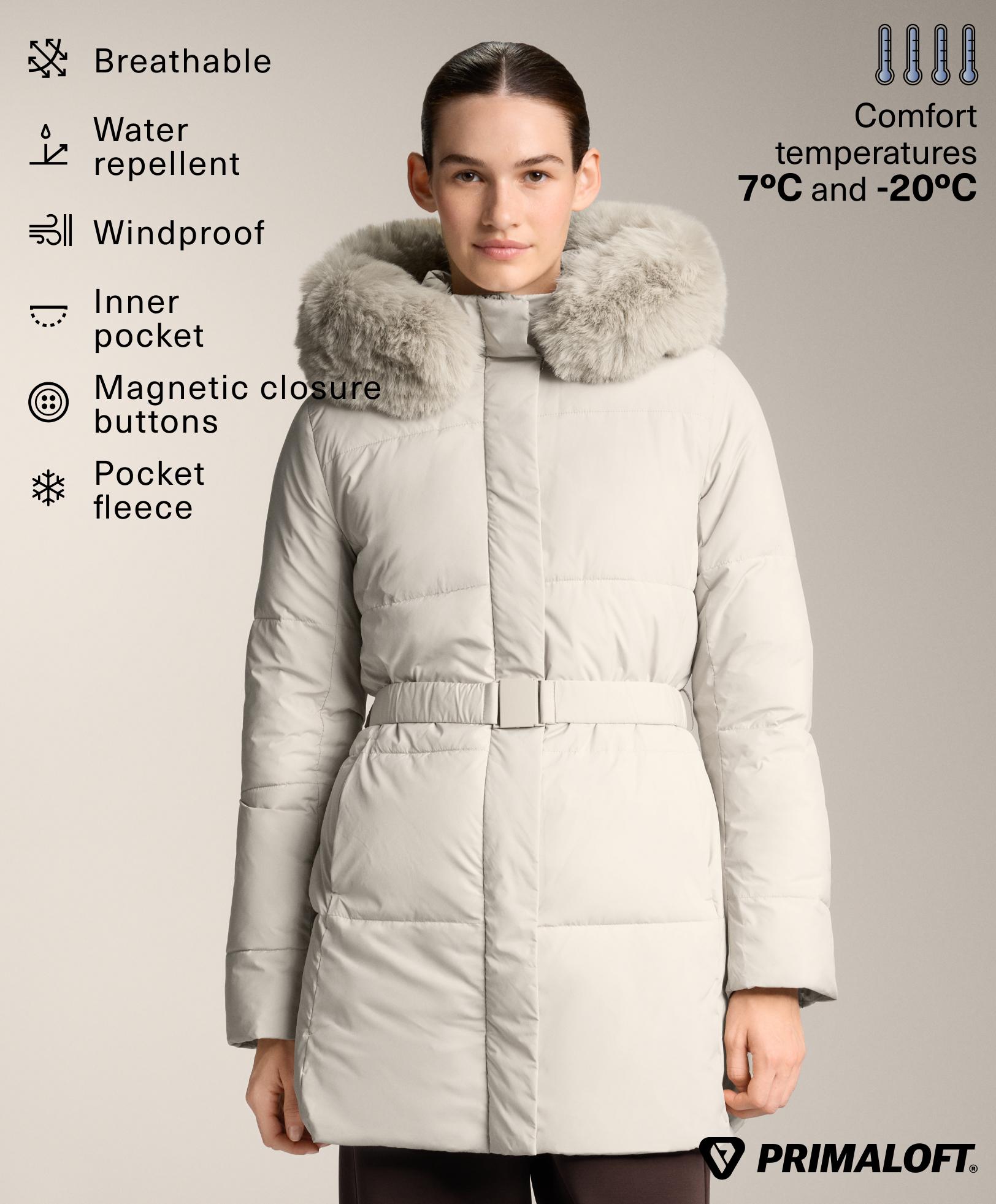 Veste midi matelassée Primaloft® déperlante
