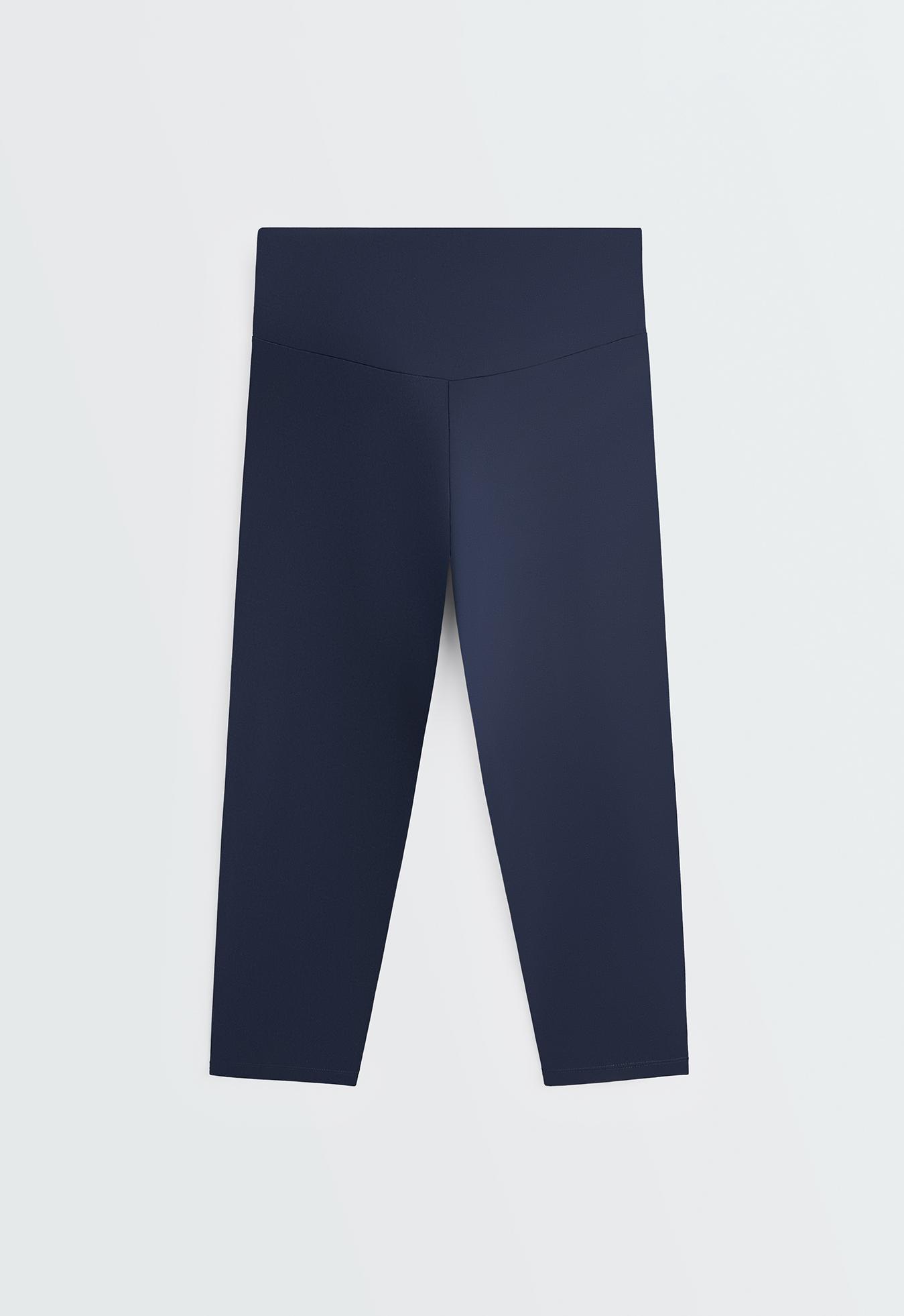 Comfortlux high-rise 40cm knee-length leggings — NAVY BLUE