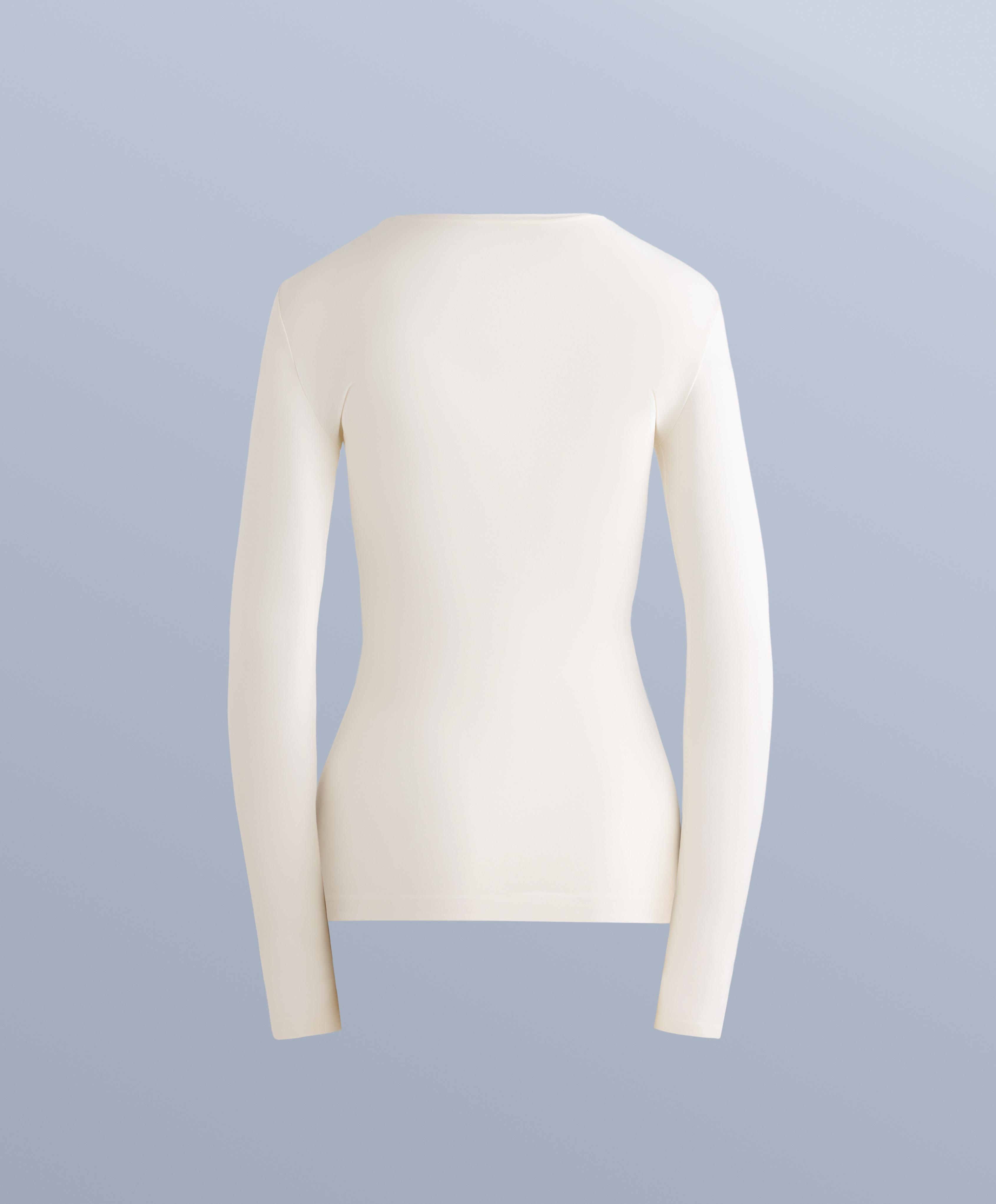 Seamless thermal base layer T-shirt — PALE ECRU