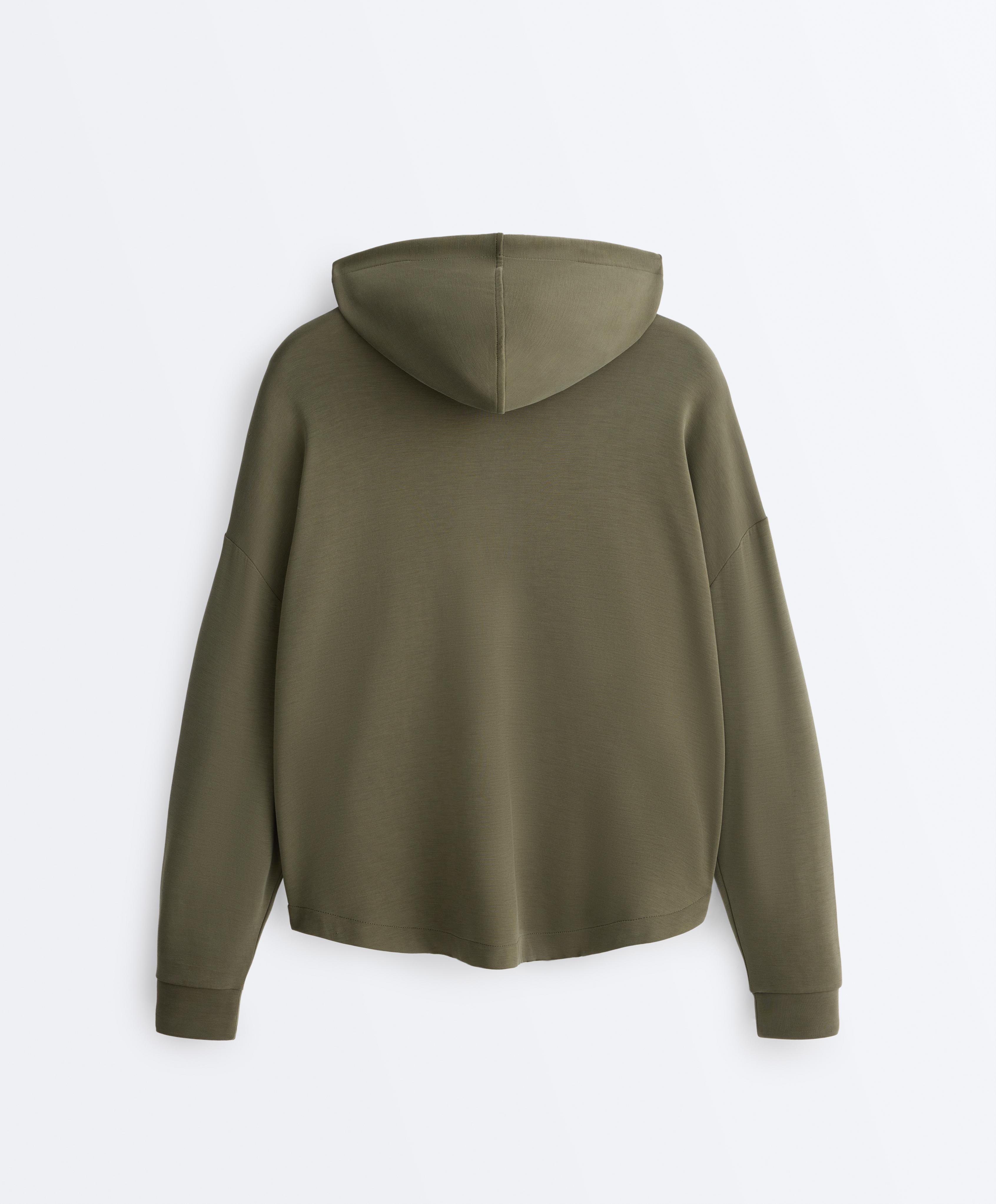 Soft-touch jacket with modal — KHAKI