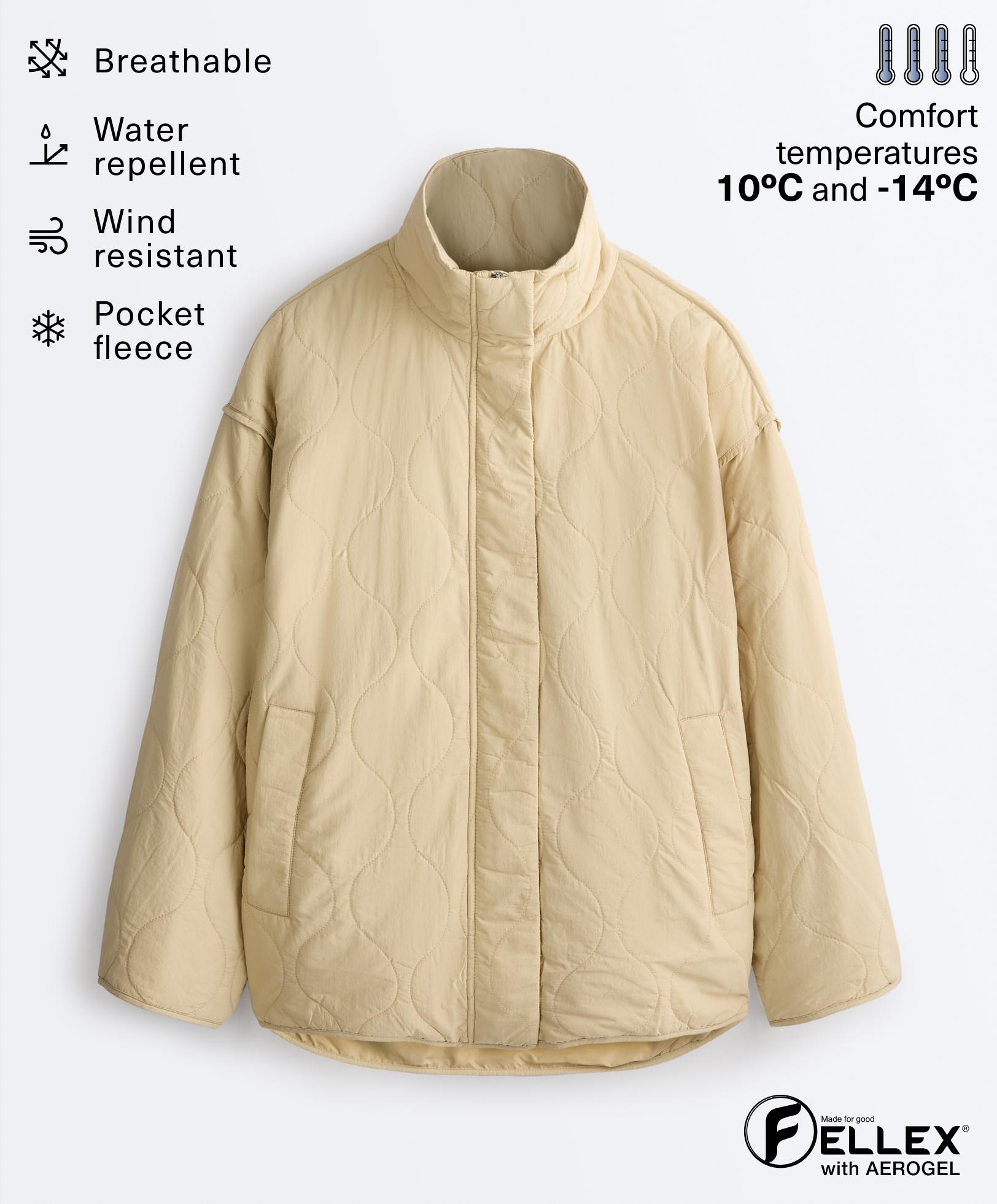 Water-repellent FELLEX® AEROGEL padded jacket — BEIGE