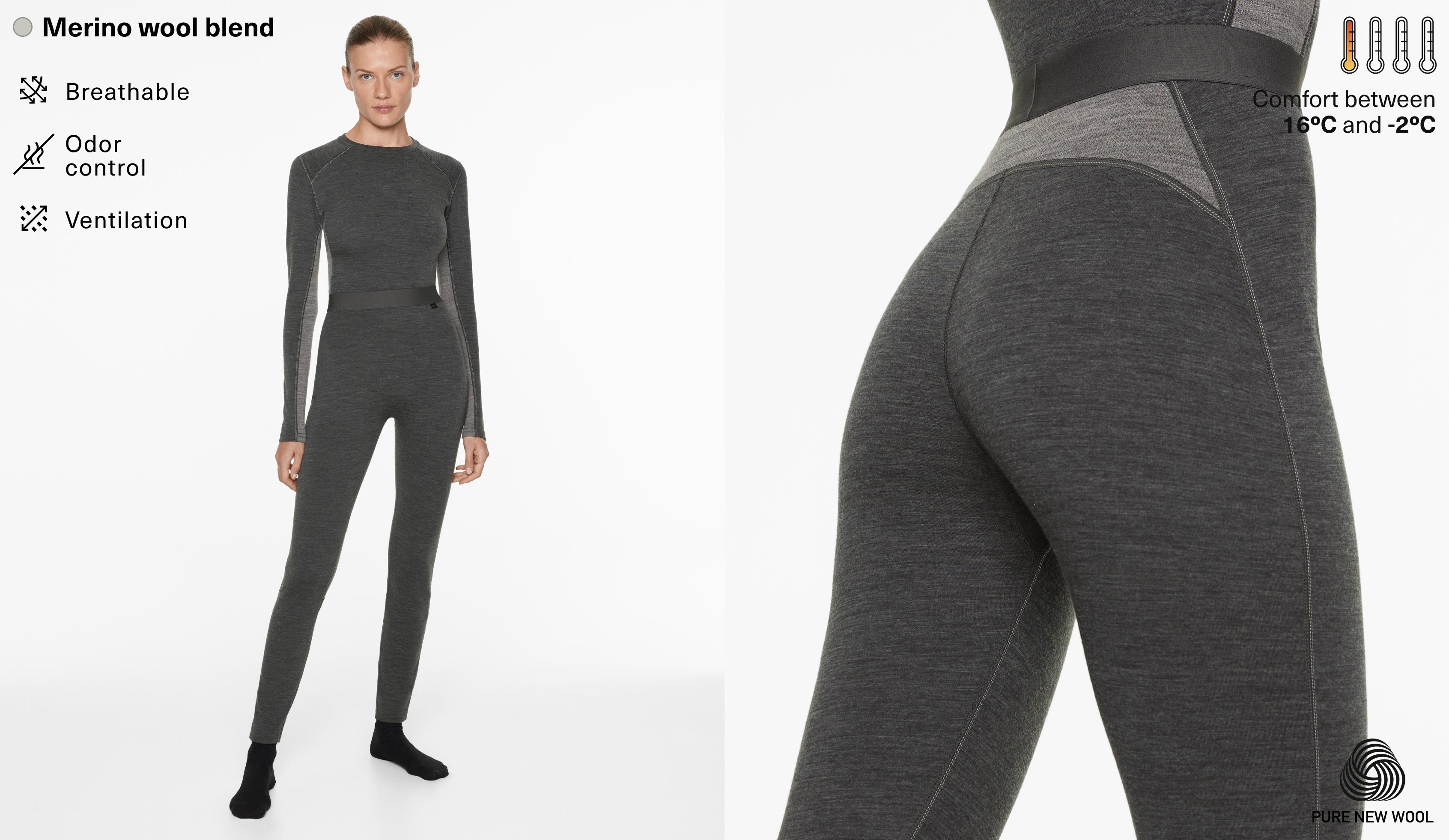 Performance base layers 95% merino wool leggings - Išpardavimas