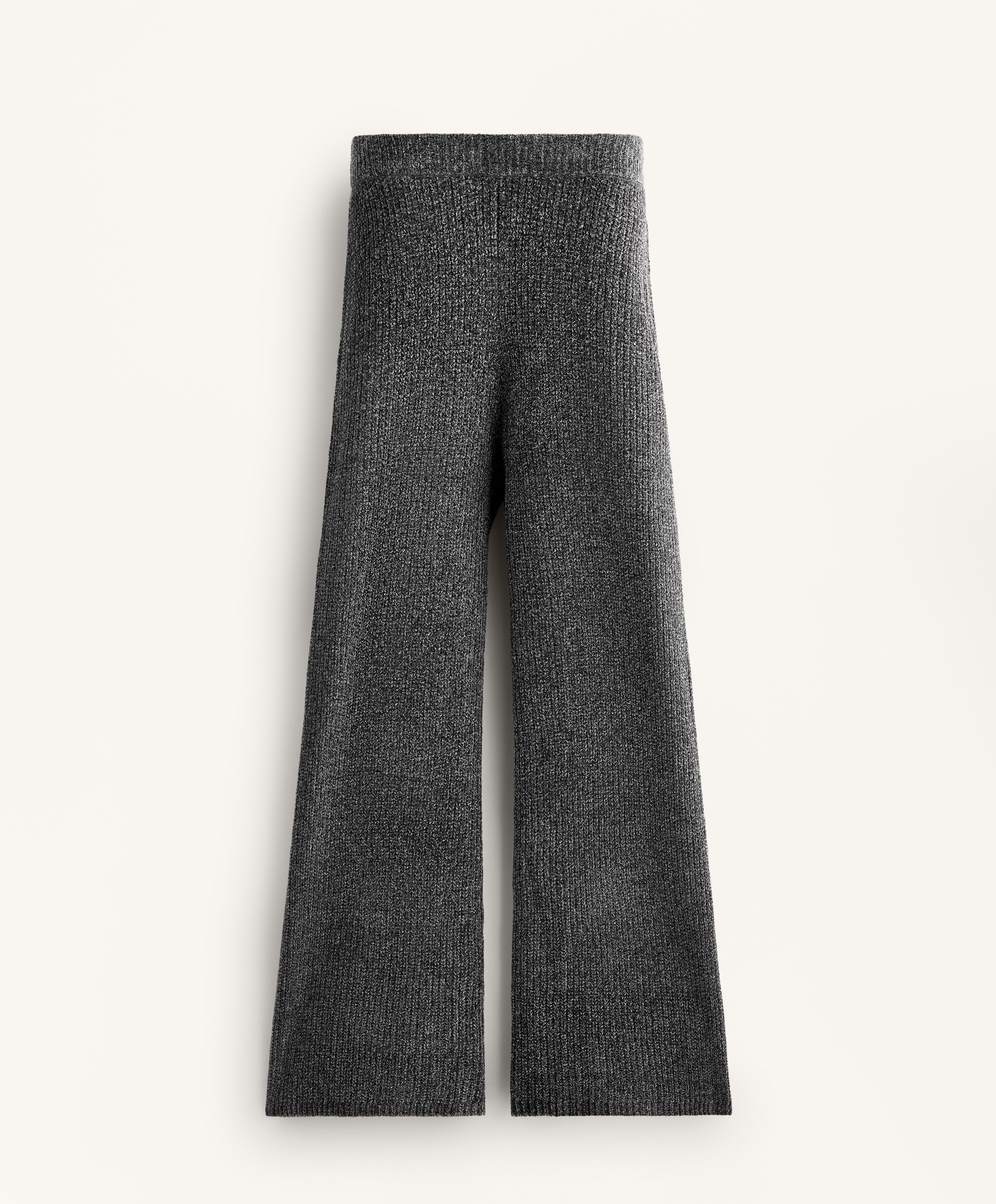 Cable knit flare trousers Cable knit flare trousers