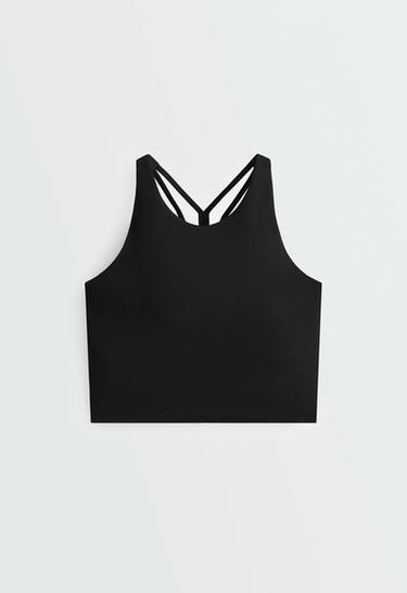 Comfortlux strap tank top with cups — BLACK 7