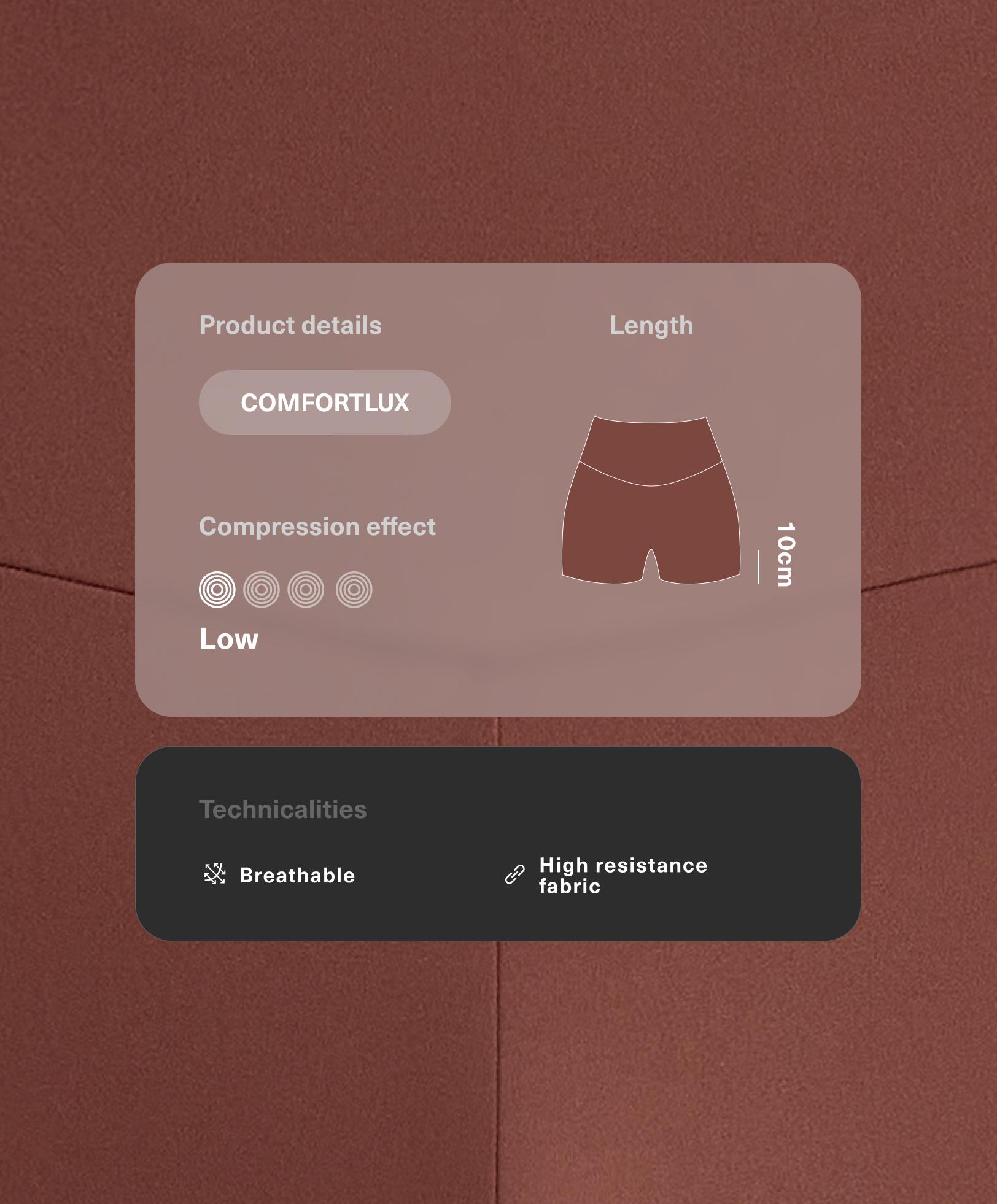 هوت شورت Comfortlux بخصر عالٍ 10 سم