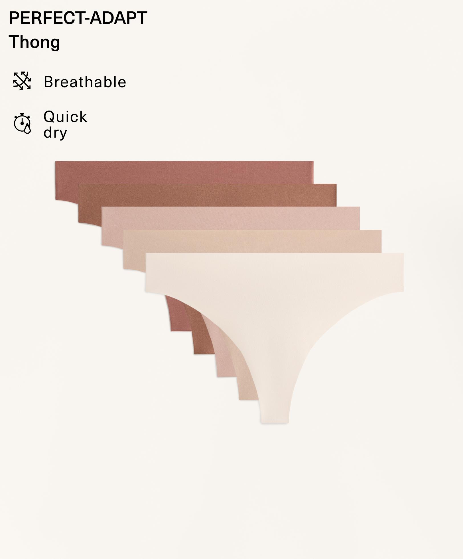 5 سراويل ثونغ غير مرئية ممزوجة بالبولي أميد