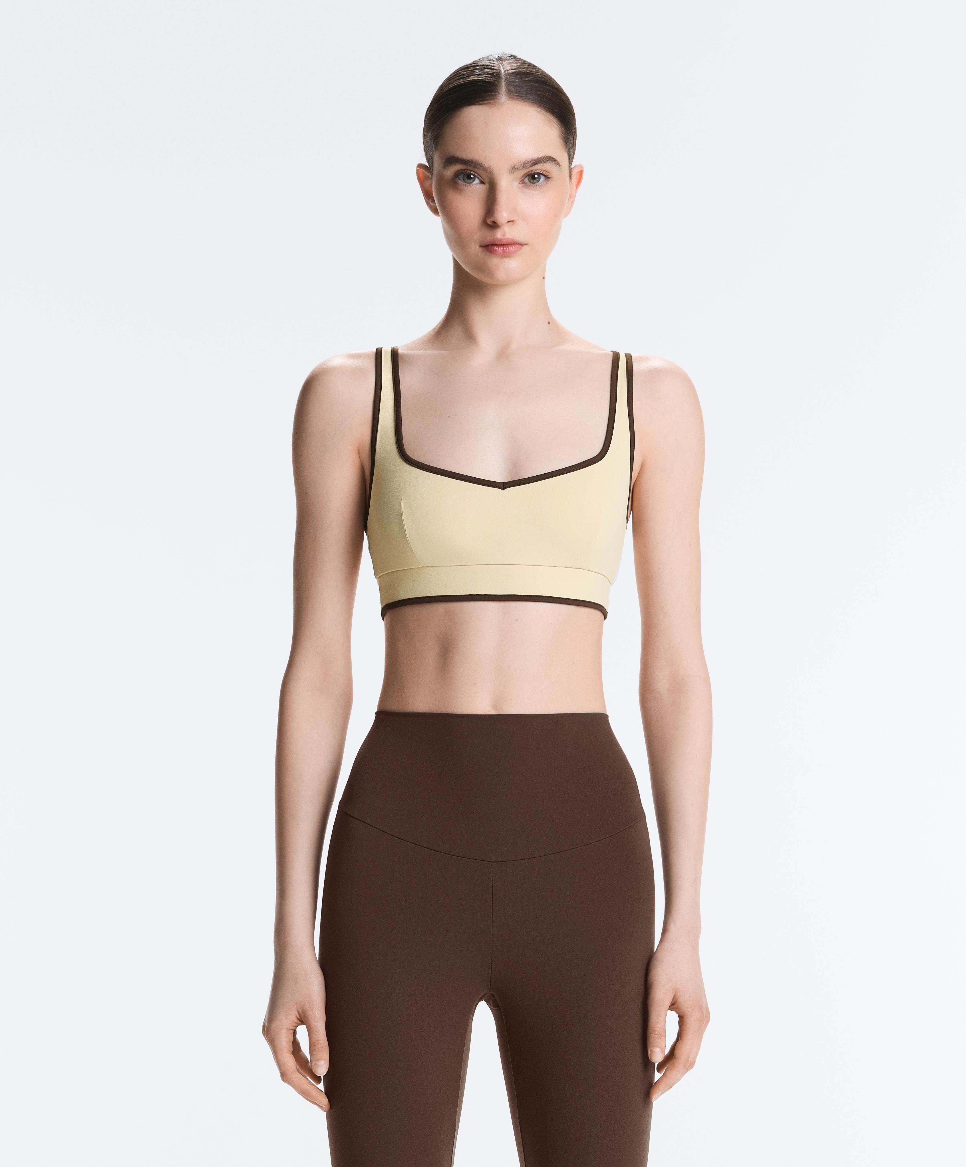 Comfortlux contrast tank top — VANILLA