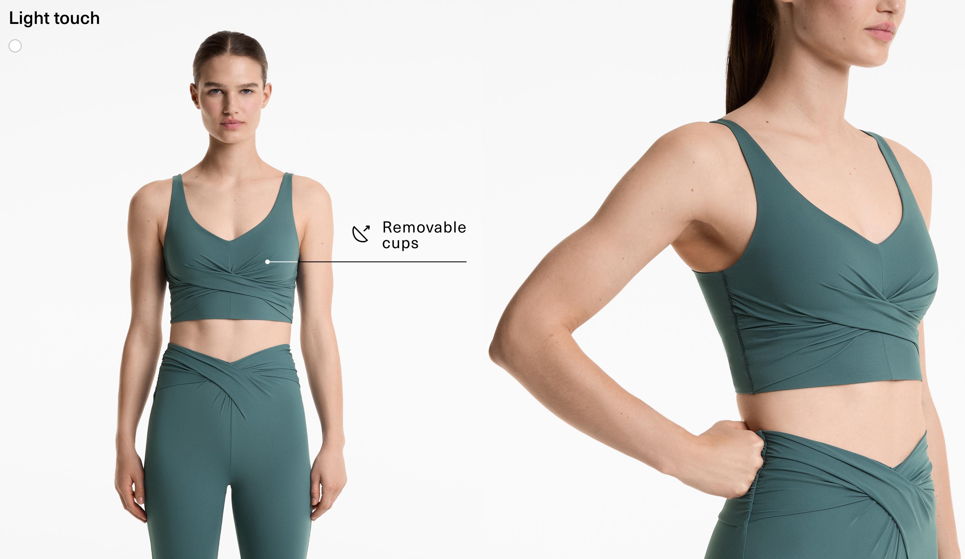 Light Touch crossover tank top