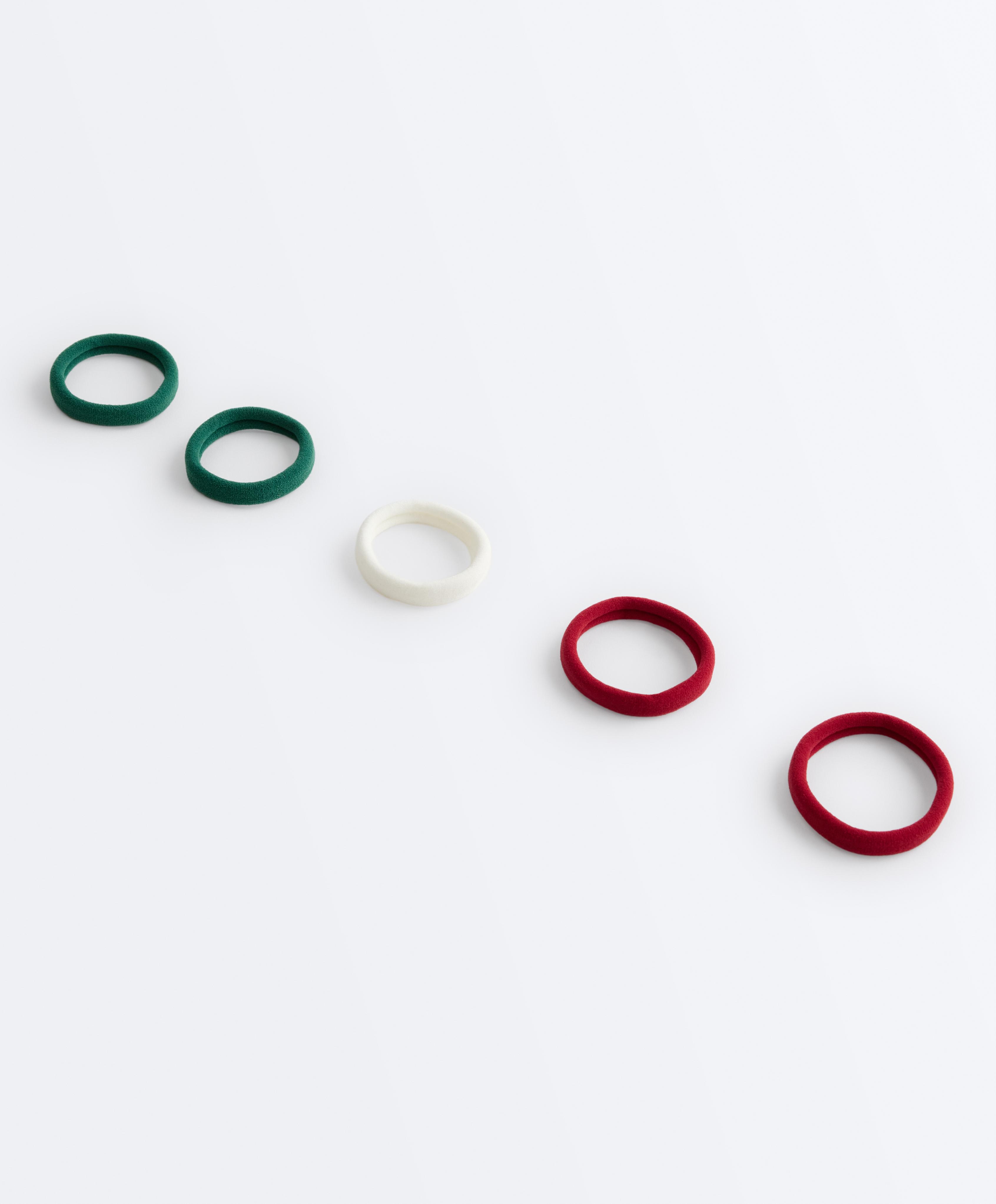 5 smooth hair ties