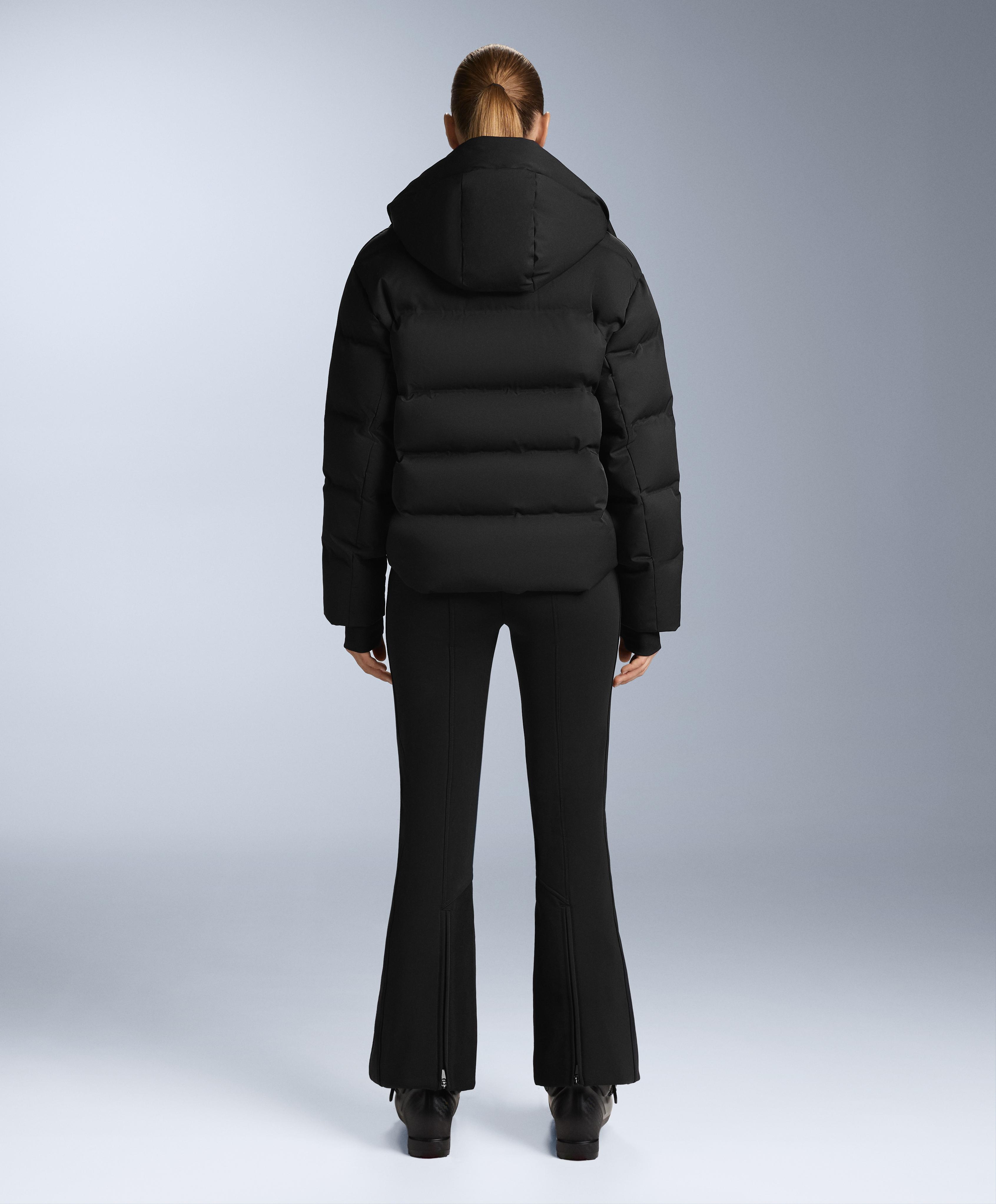 MINARDI PIUME SKI water-resistant 80% down and 20% feather jacket — BLACK