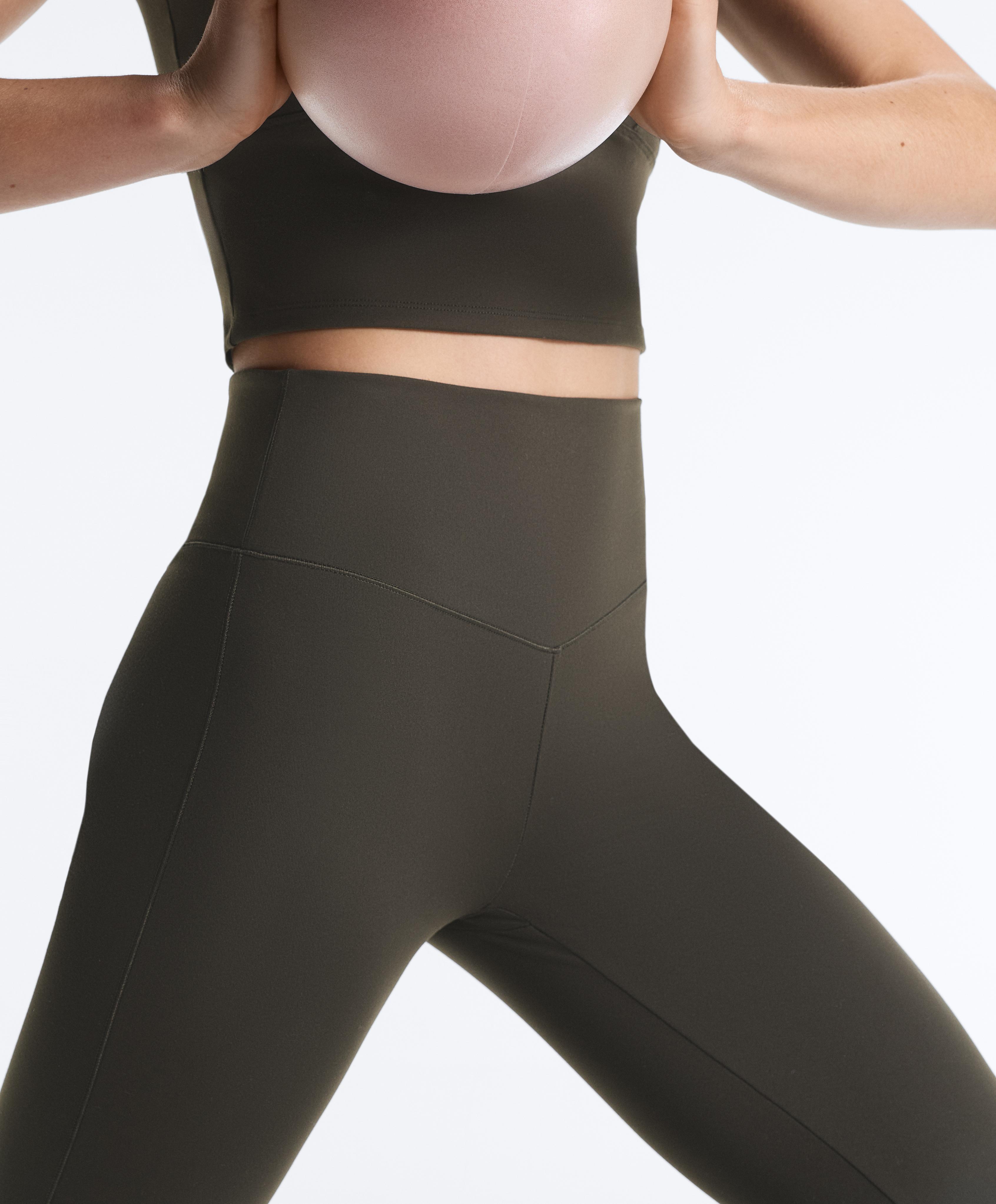 Evermove high-rise ankle-length leggings — BROWN