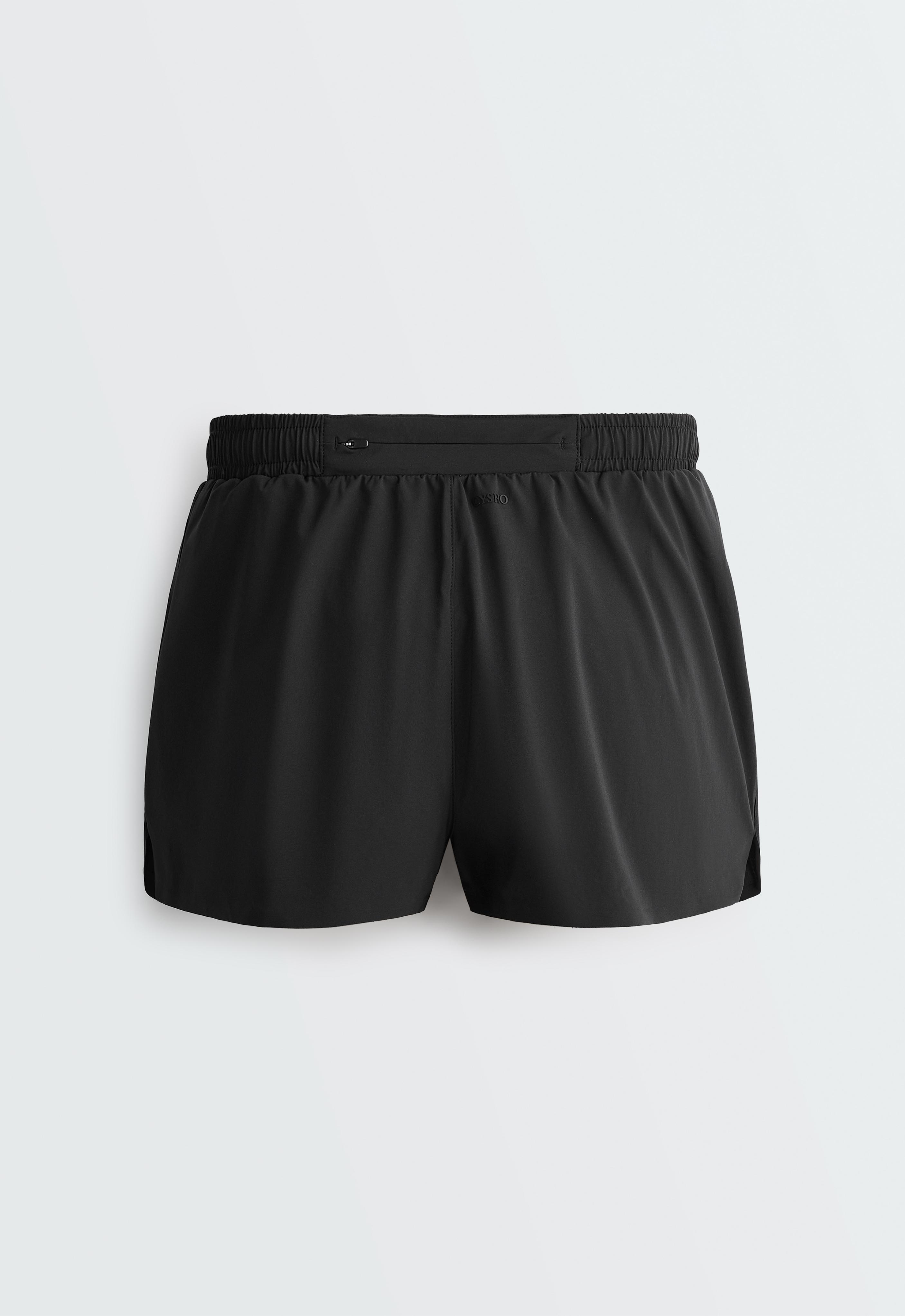 6cm low-rise technical shorts — BLACK