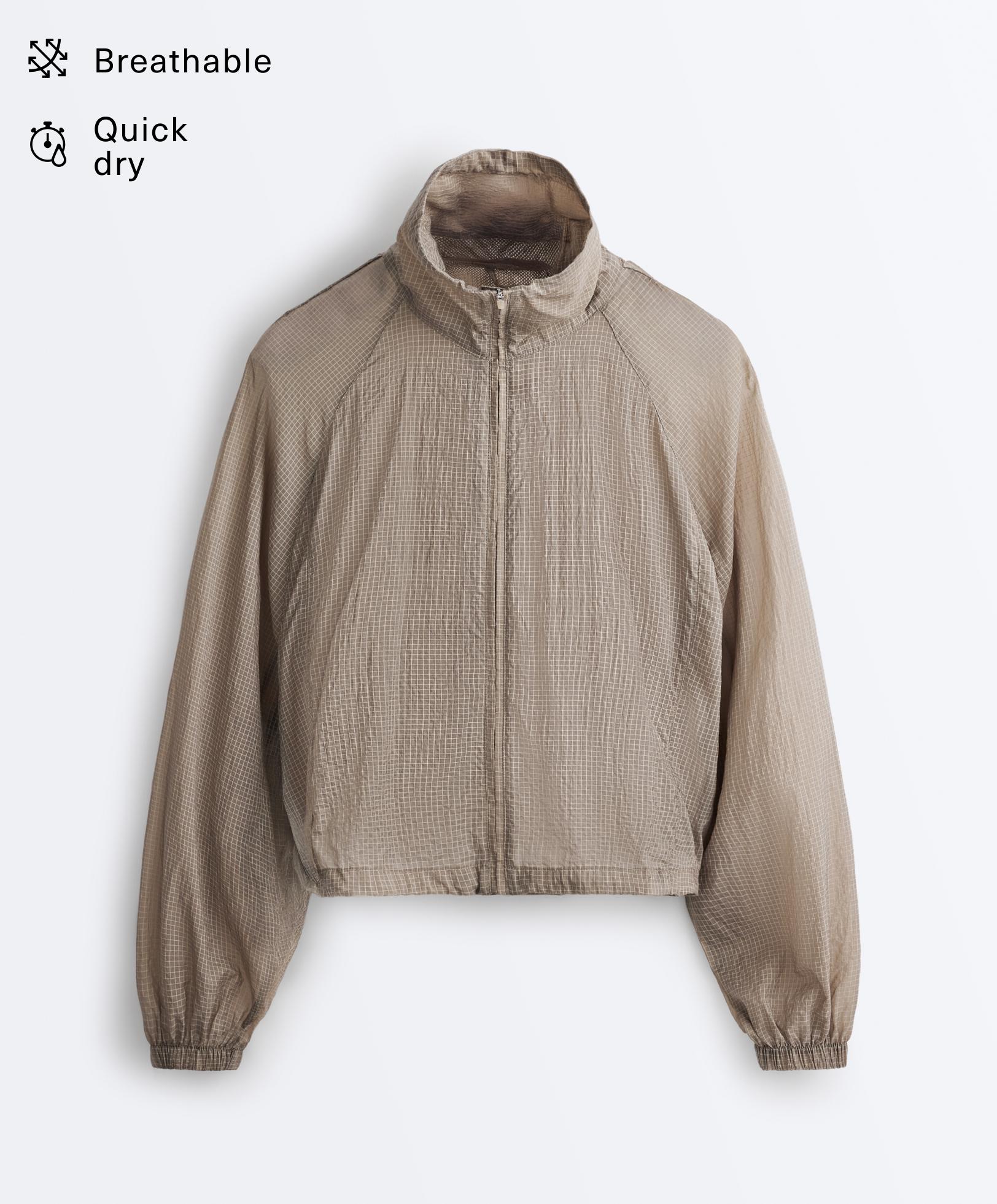Check track jacket