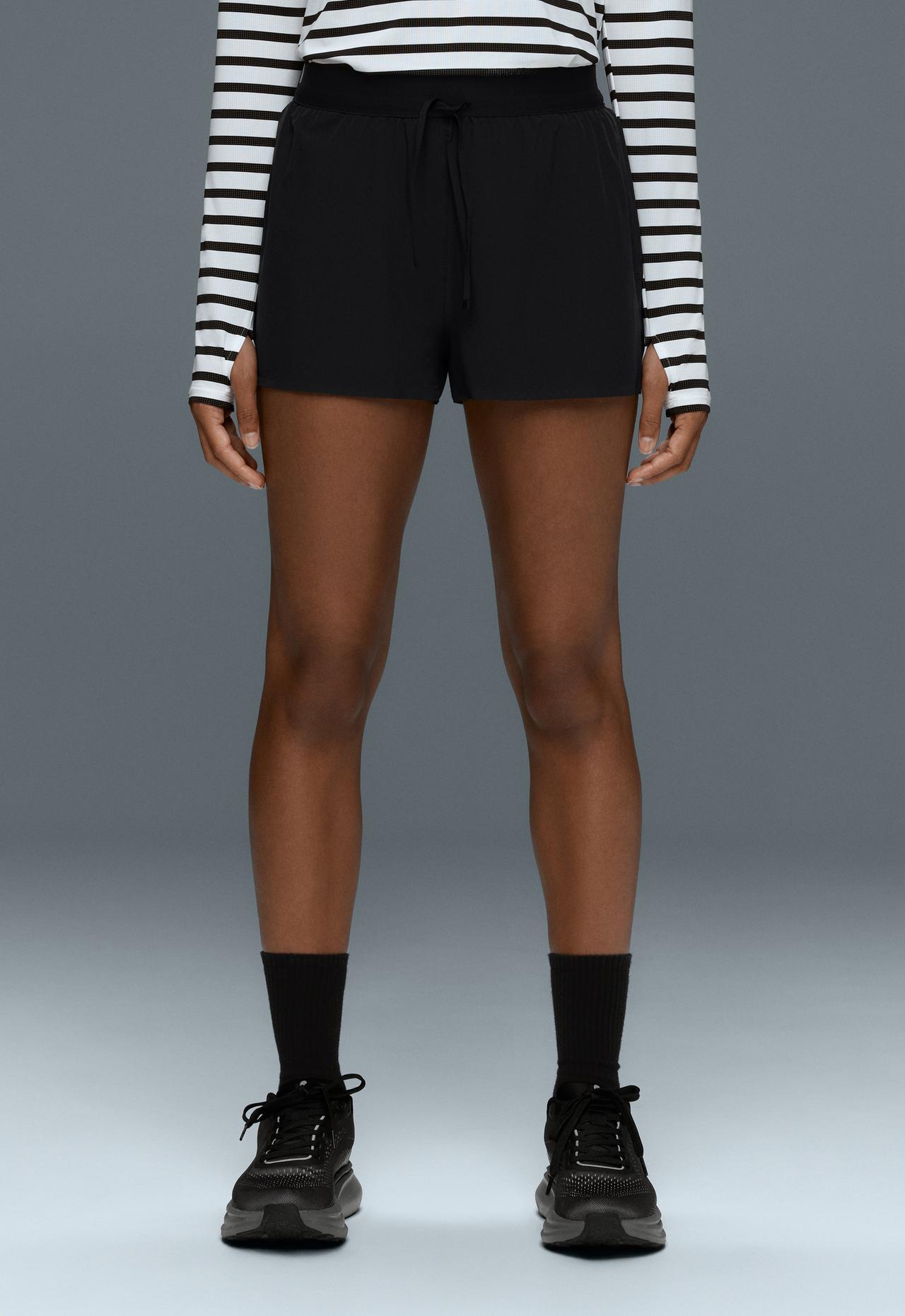 Technical Shorts High rise 7 cm — BLACK