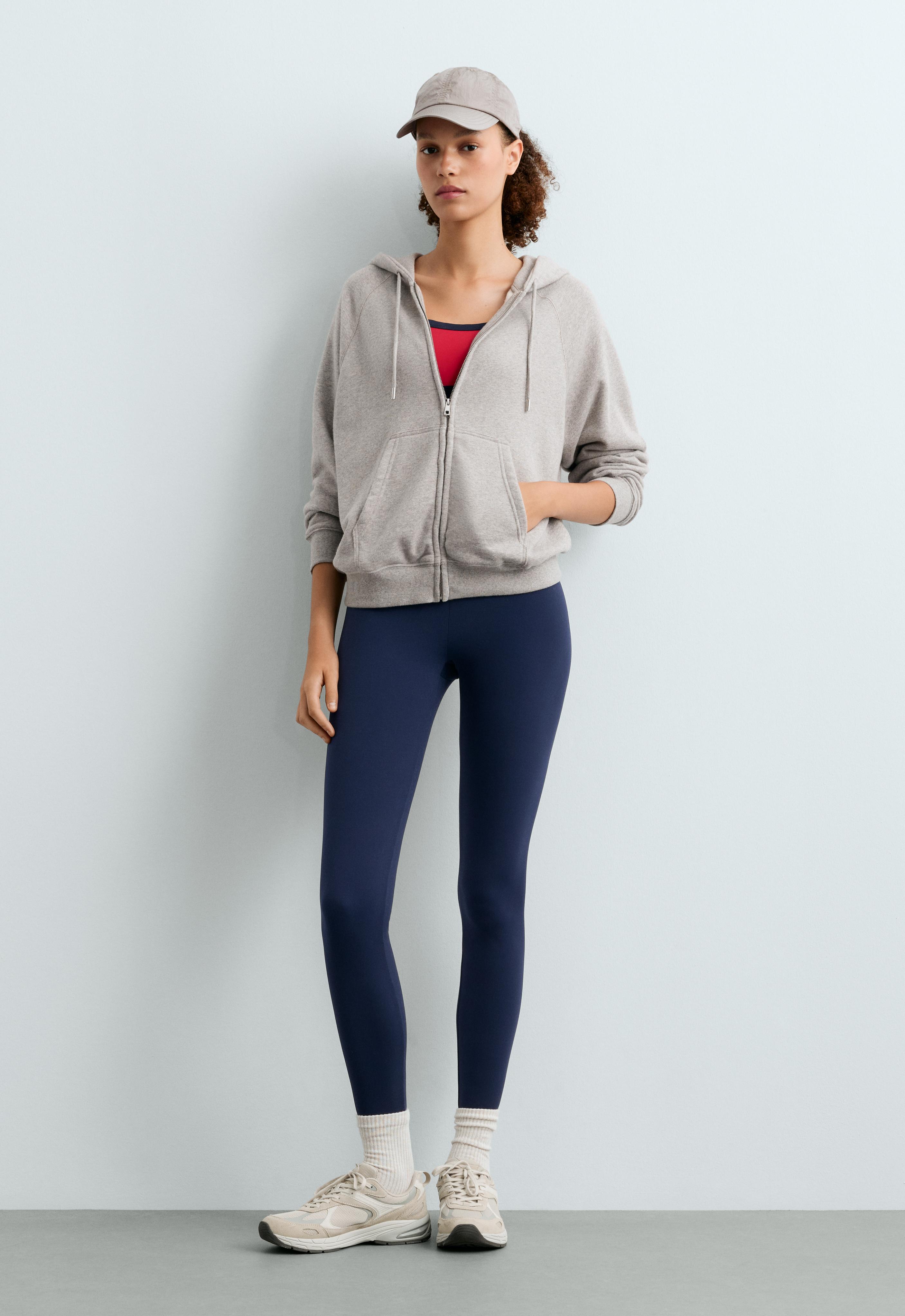 Zip-up fleece hoodie