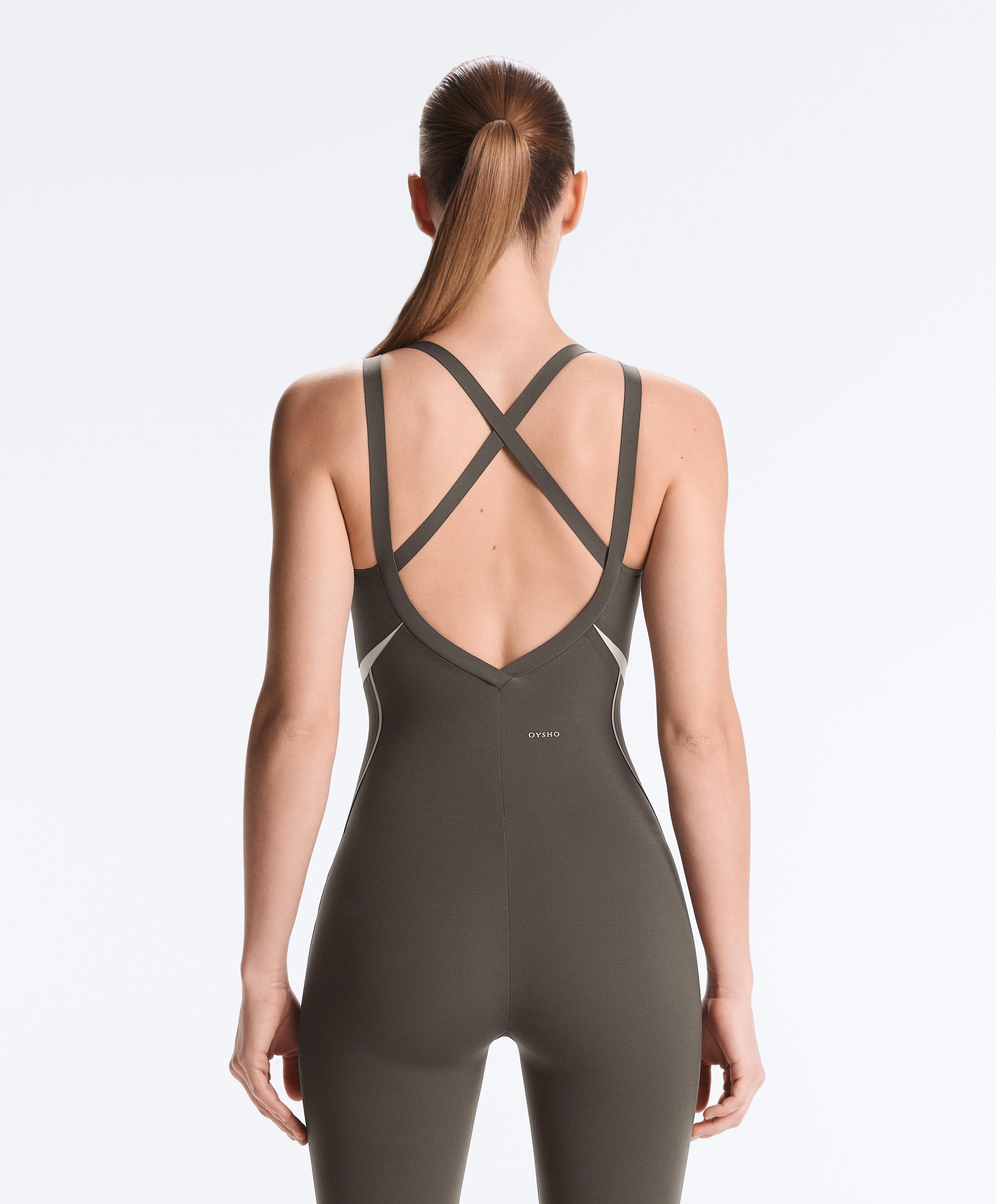 Compressive reflective jumpsuit — CHARCOAL GREY
