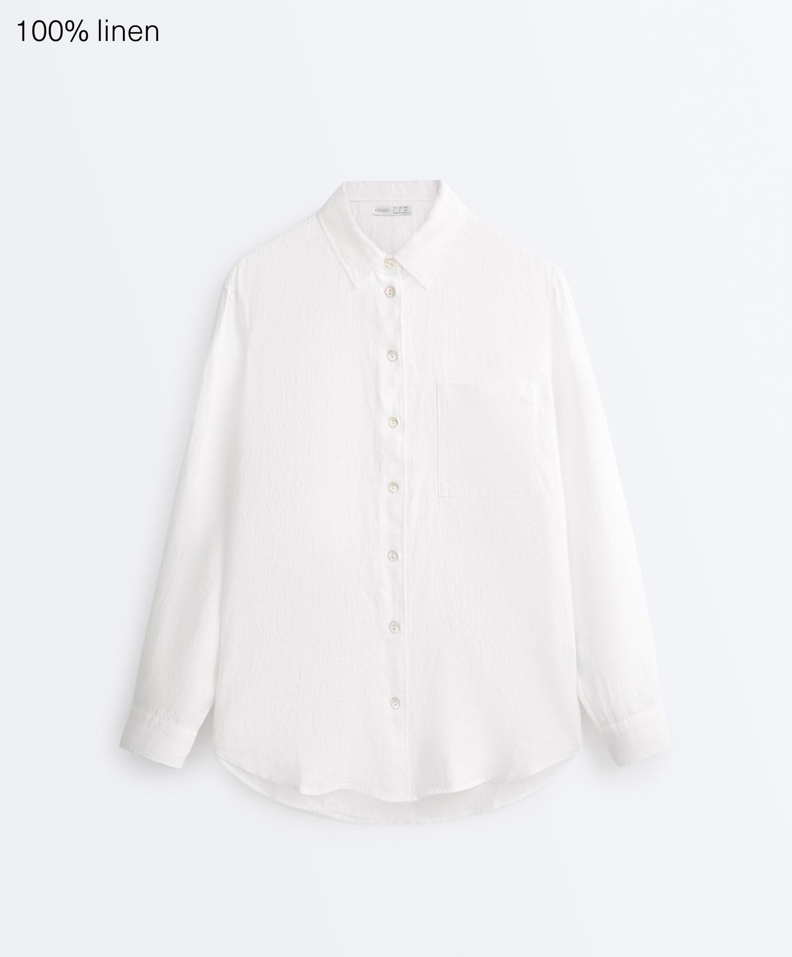 100% linen relaxed shirt