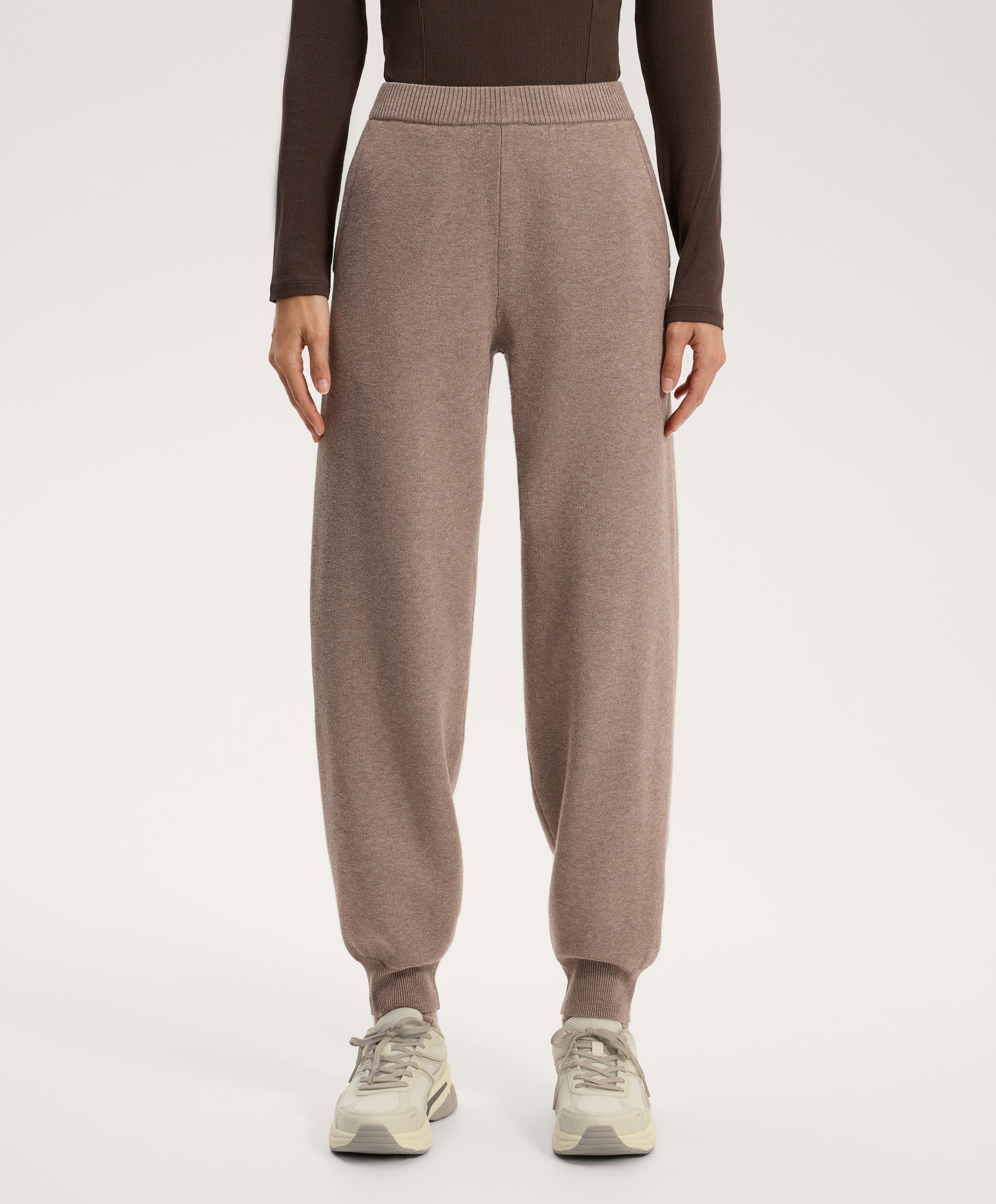 Knit jogger trousers — PINK-MINK