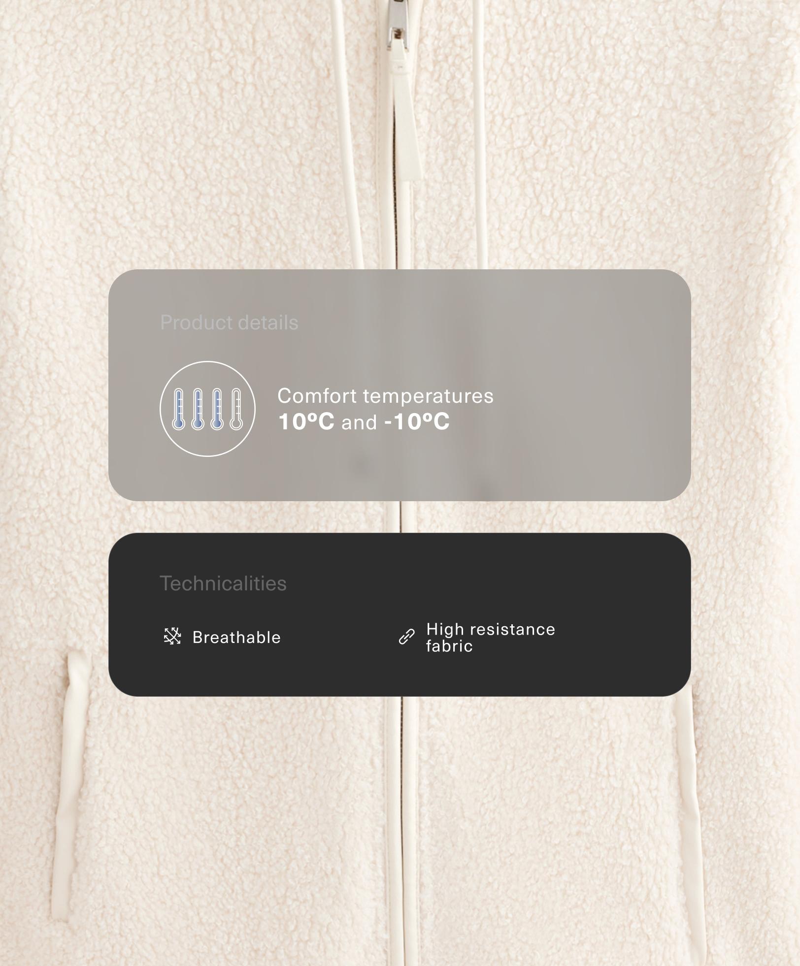 Faux-shearling hooded jacket - Sale Faux-shearling hooded jacket - Sale