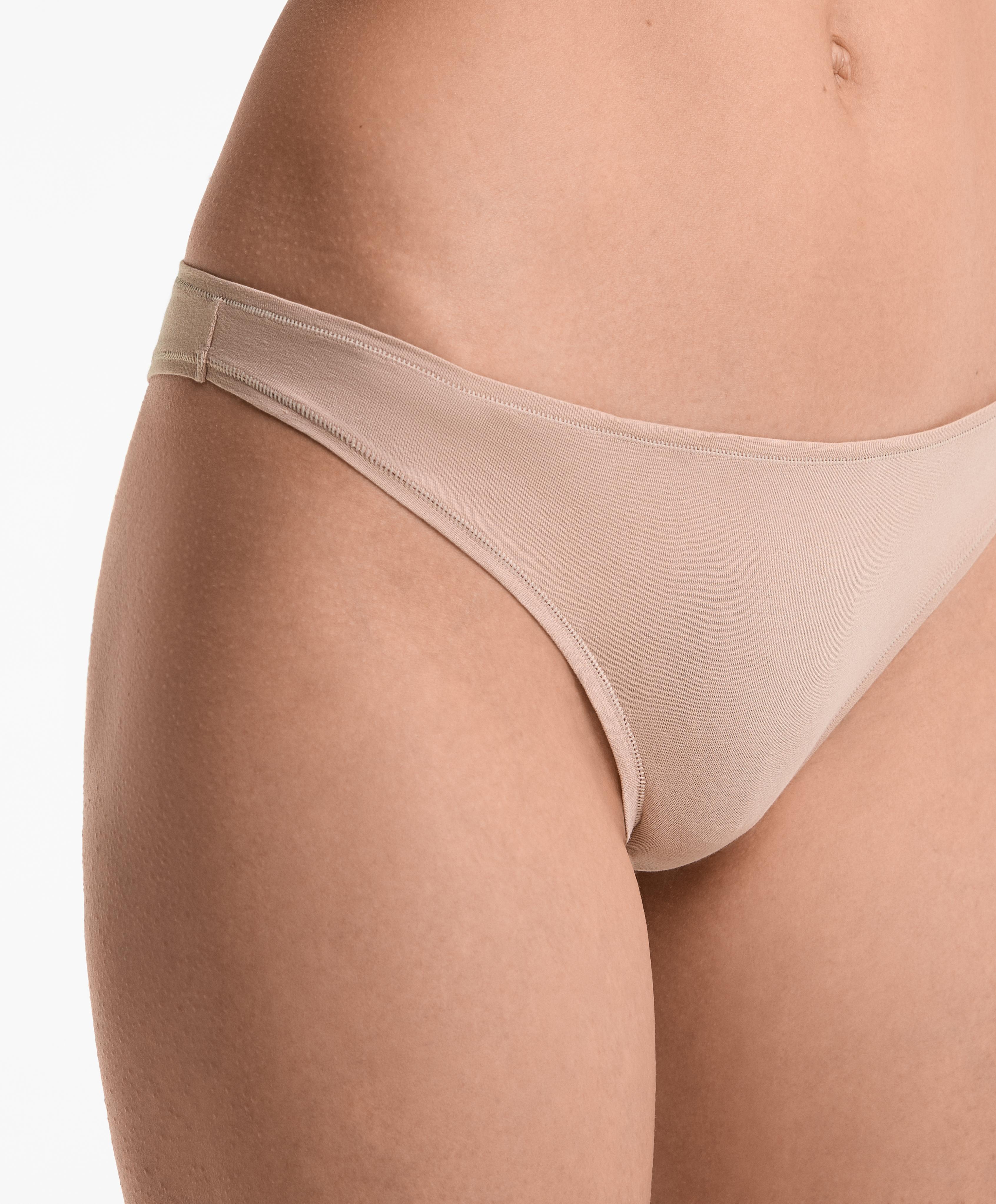 5 cotton blend Brazilian briefs