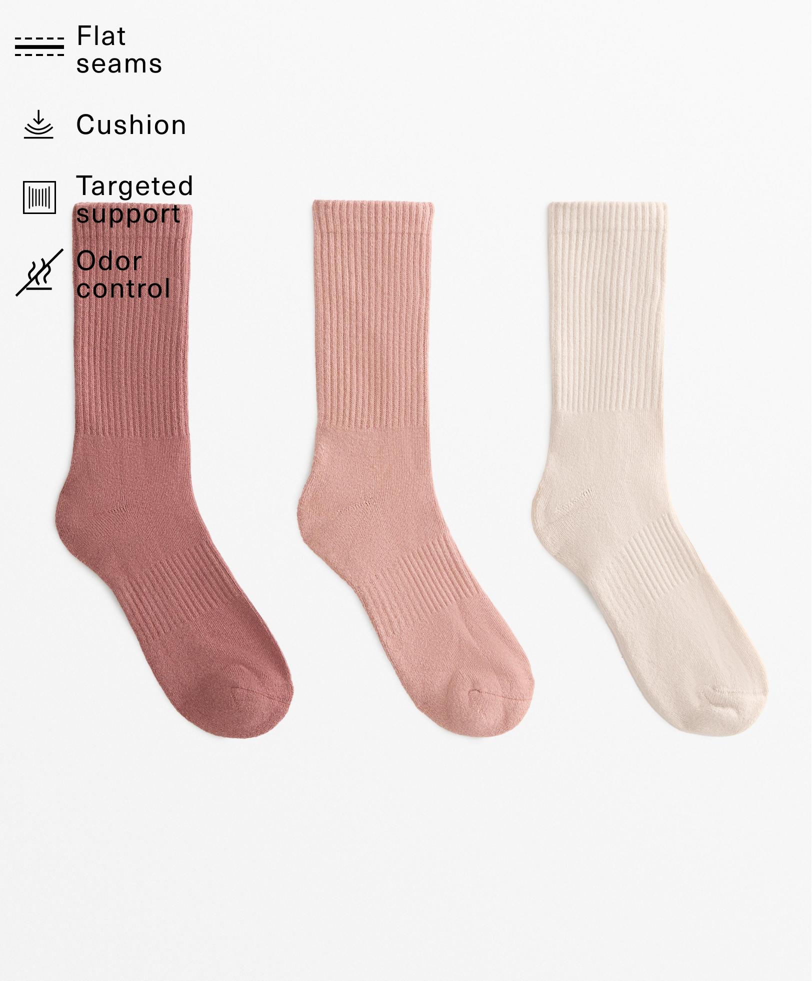 3 pairs of cotton blend classic socks