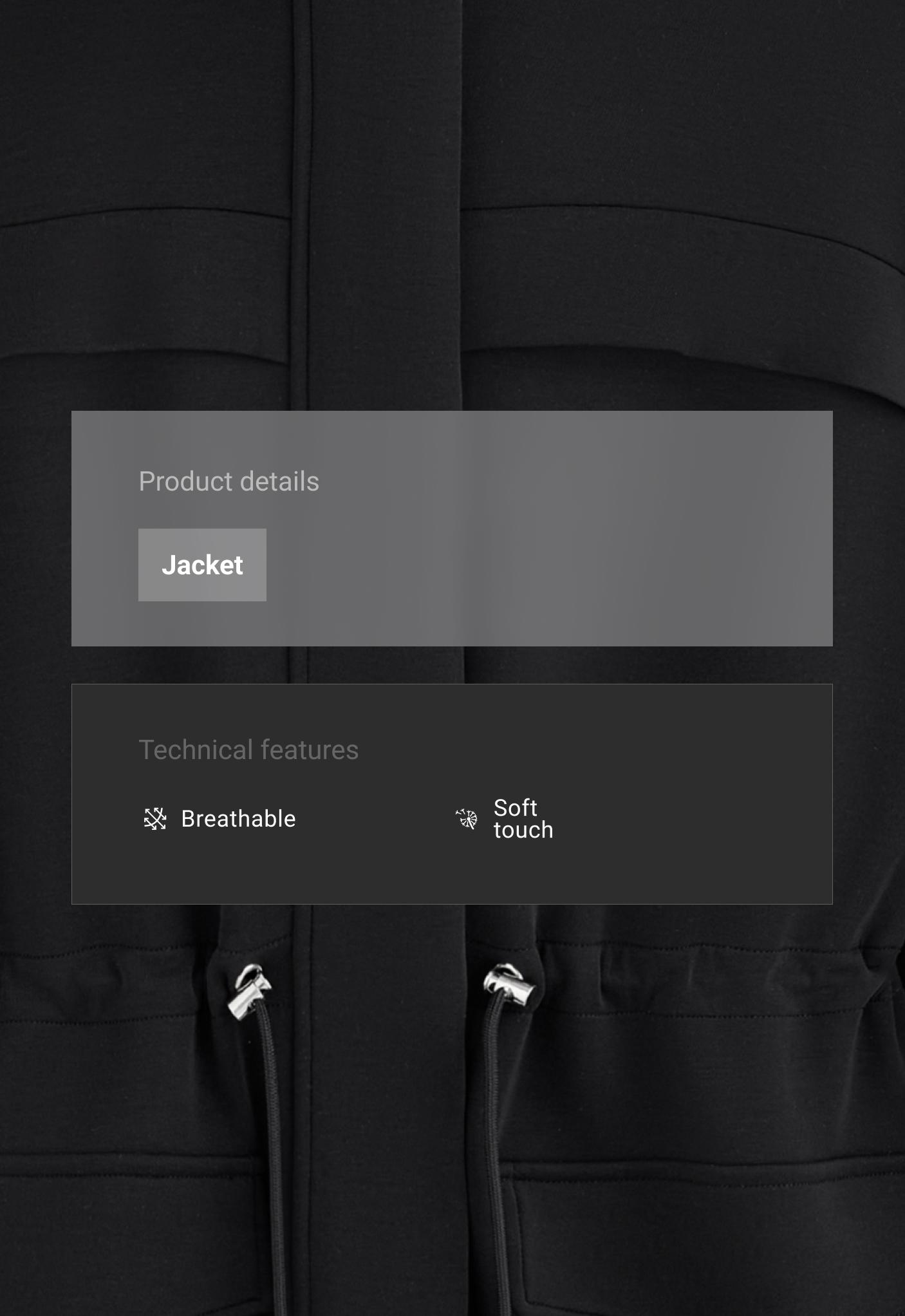 Long soft-touch modal jacket with pockets Long soft-touch modal jacket with pockets
