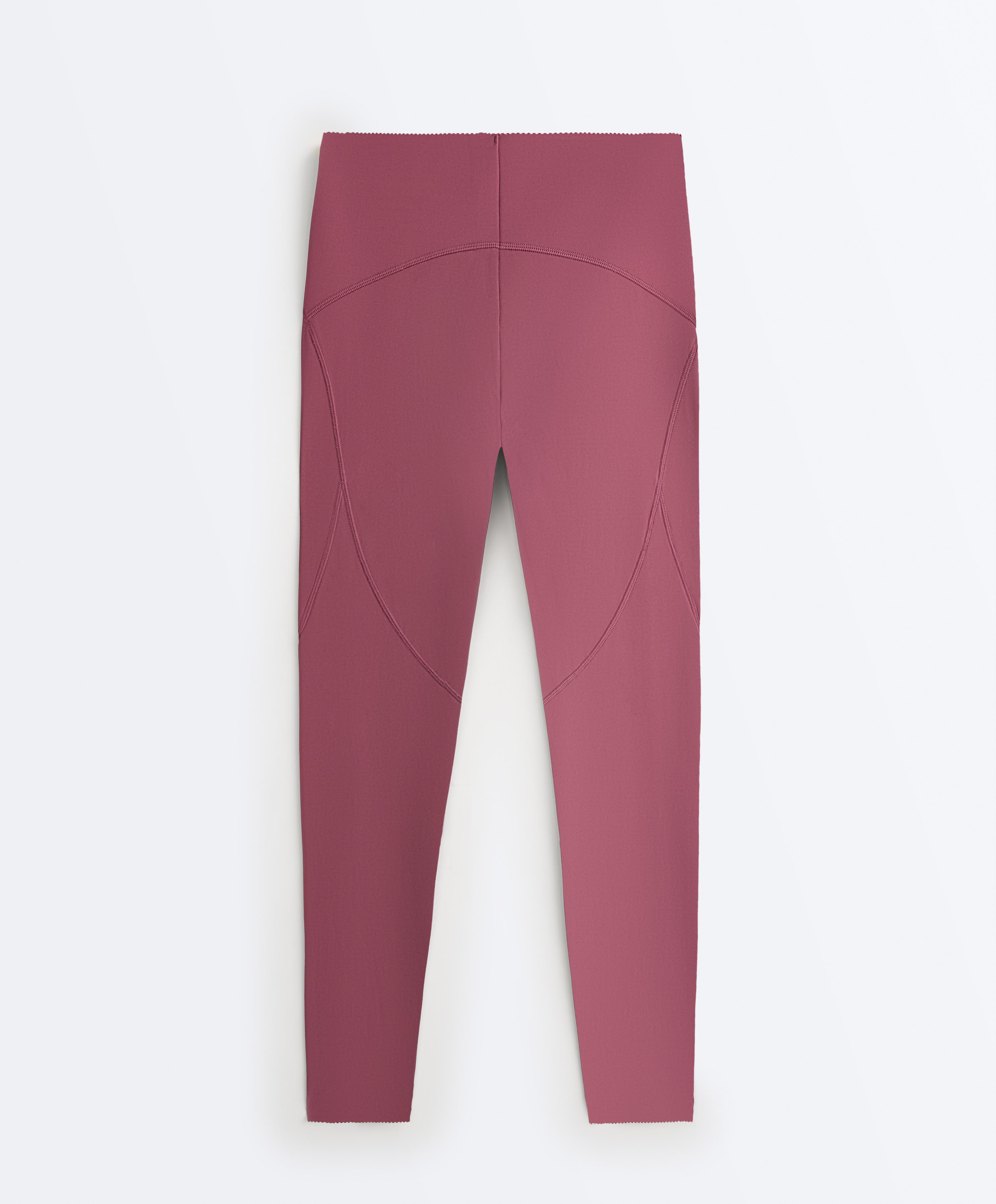 Basic compressive high-waisted ankle-length leggings — DUSTY ROSETTE
