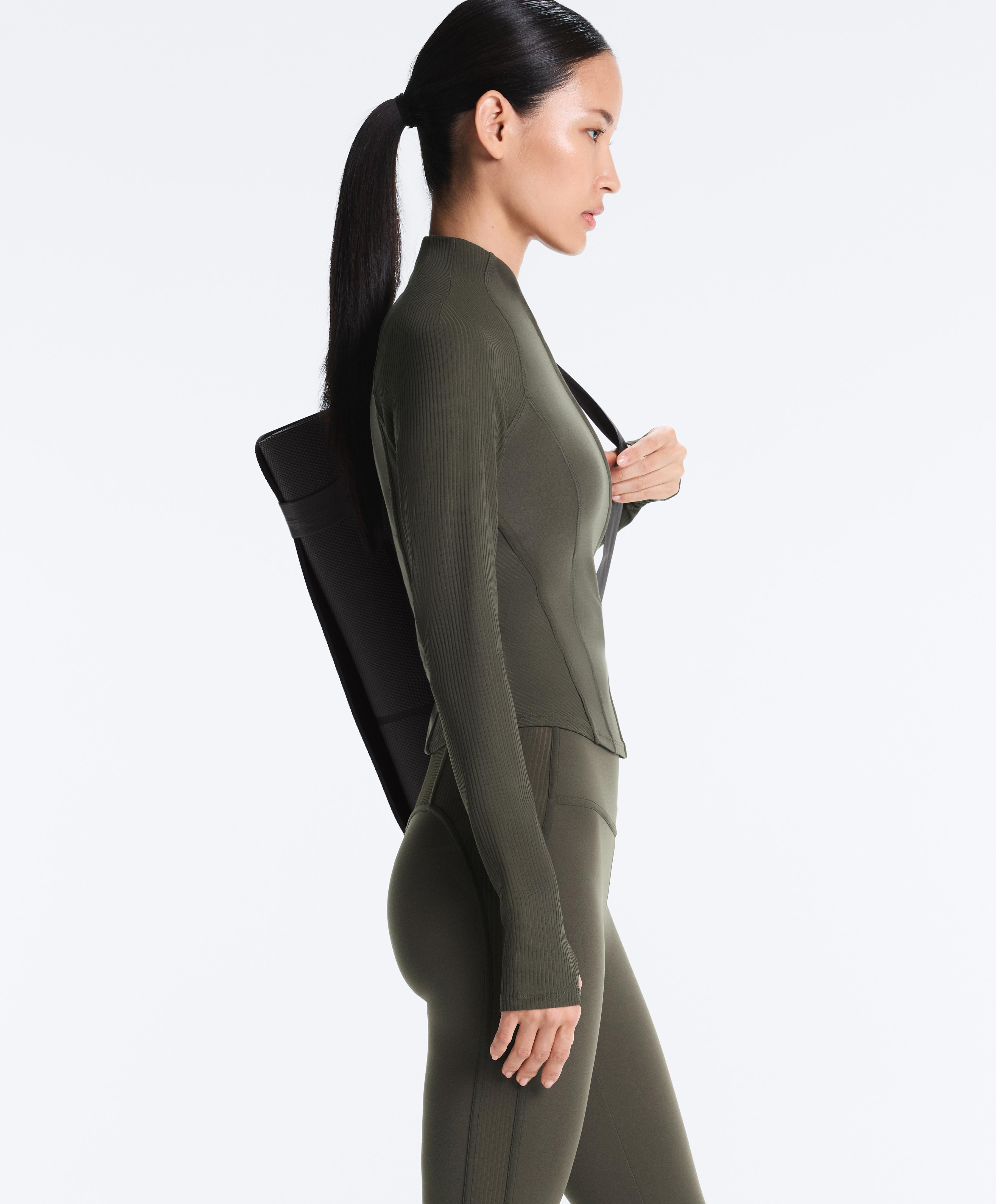 Comfortlux rib technical jacket — GREEN