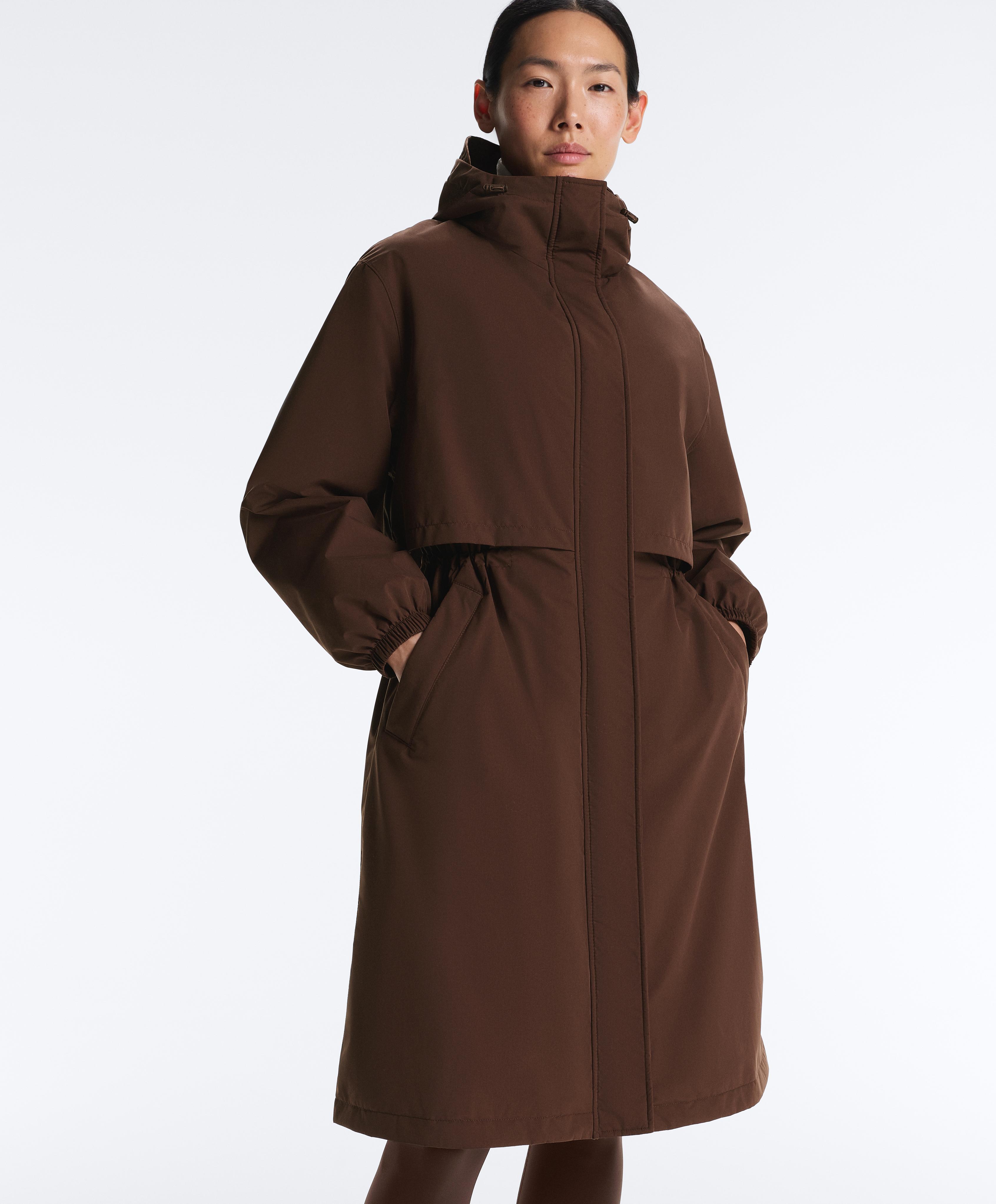FELLEX® with AEROGEL 10k waterproof long padded jacket — BROWN