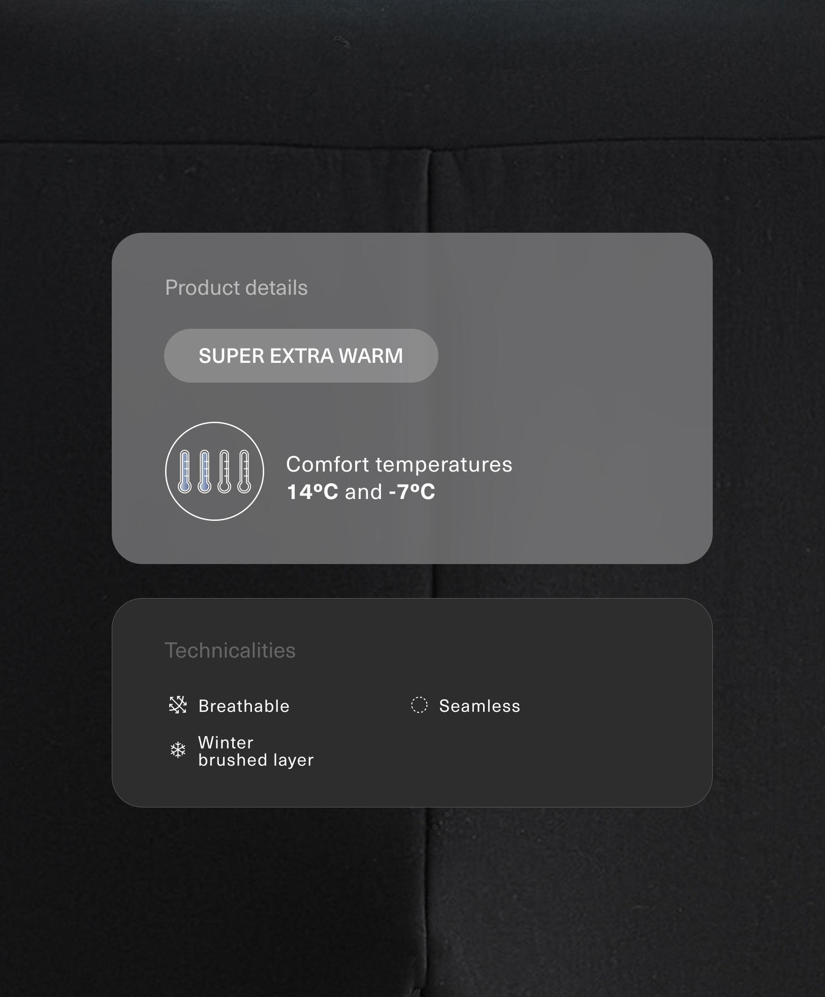 Leggings tobillero high rise seamless super extra warm 70 cm Leggings tobillero high rise seamless super extra warm 70 cm