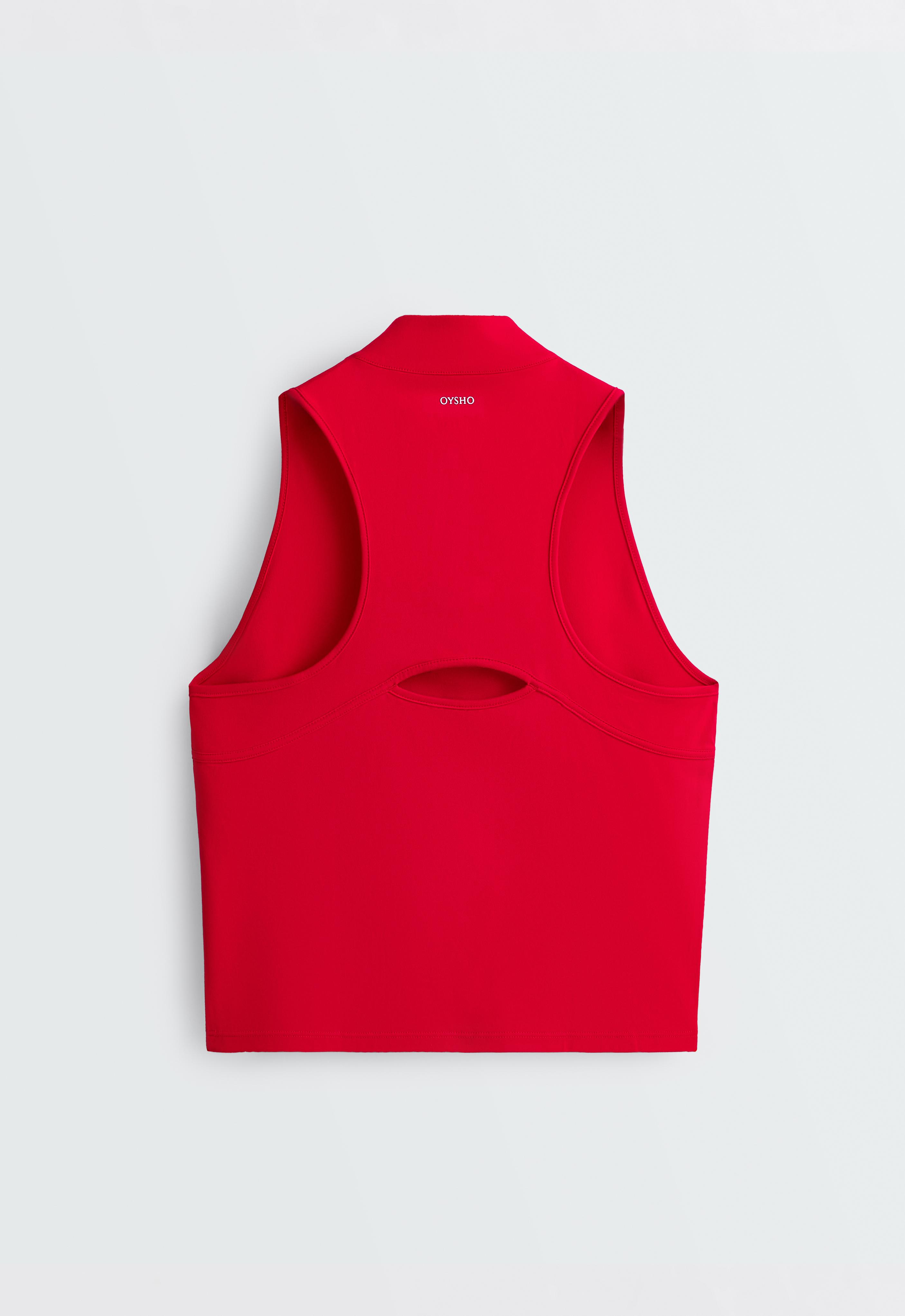 Half-zip sleeveless top | OYSHO United States