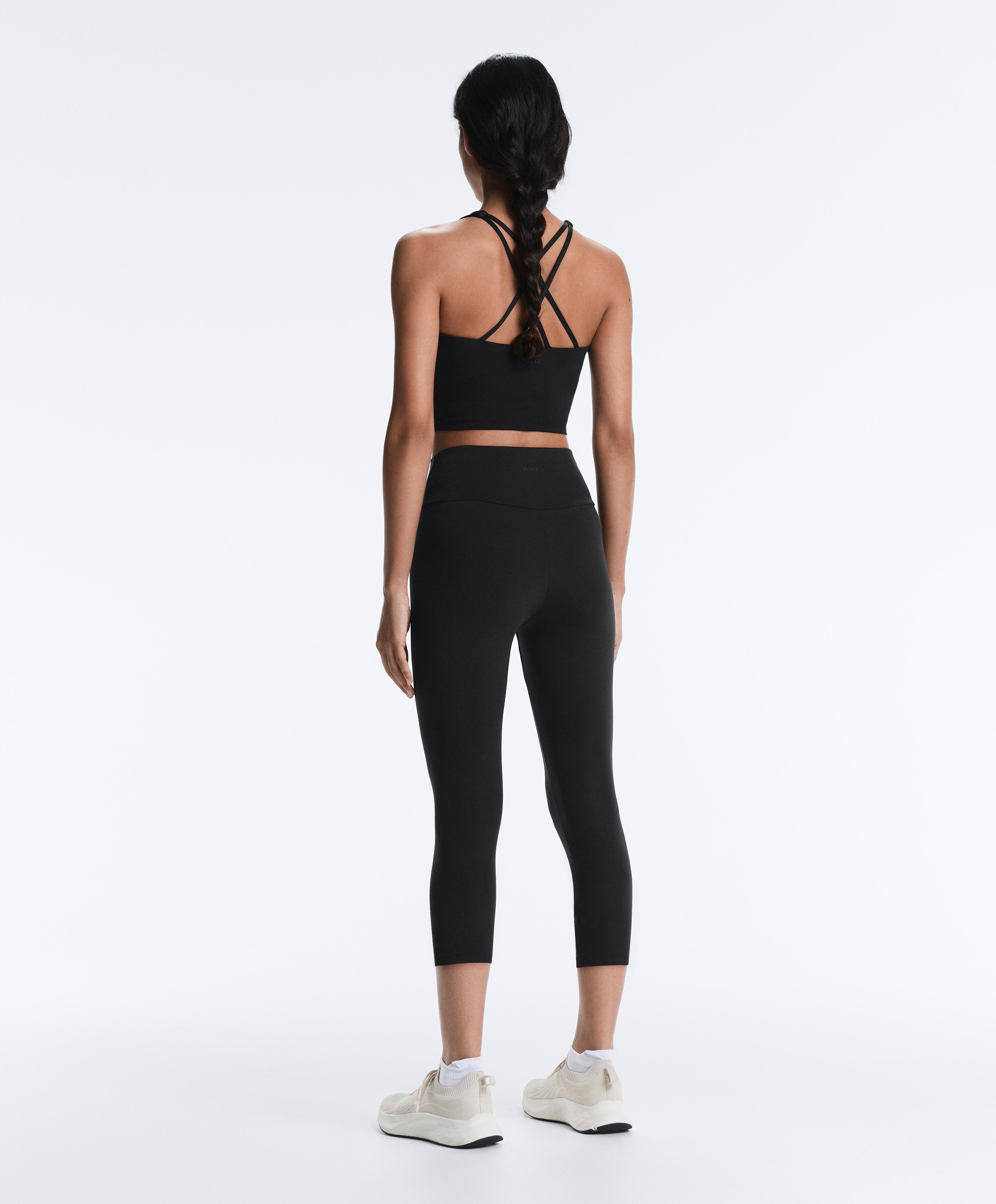 Comfortlux super-high-rise 50cm capri leggings — BLACK